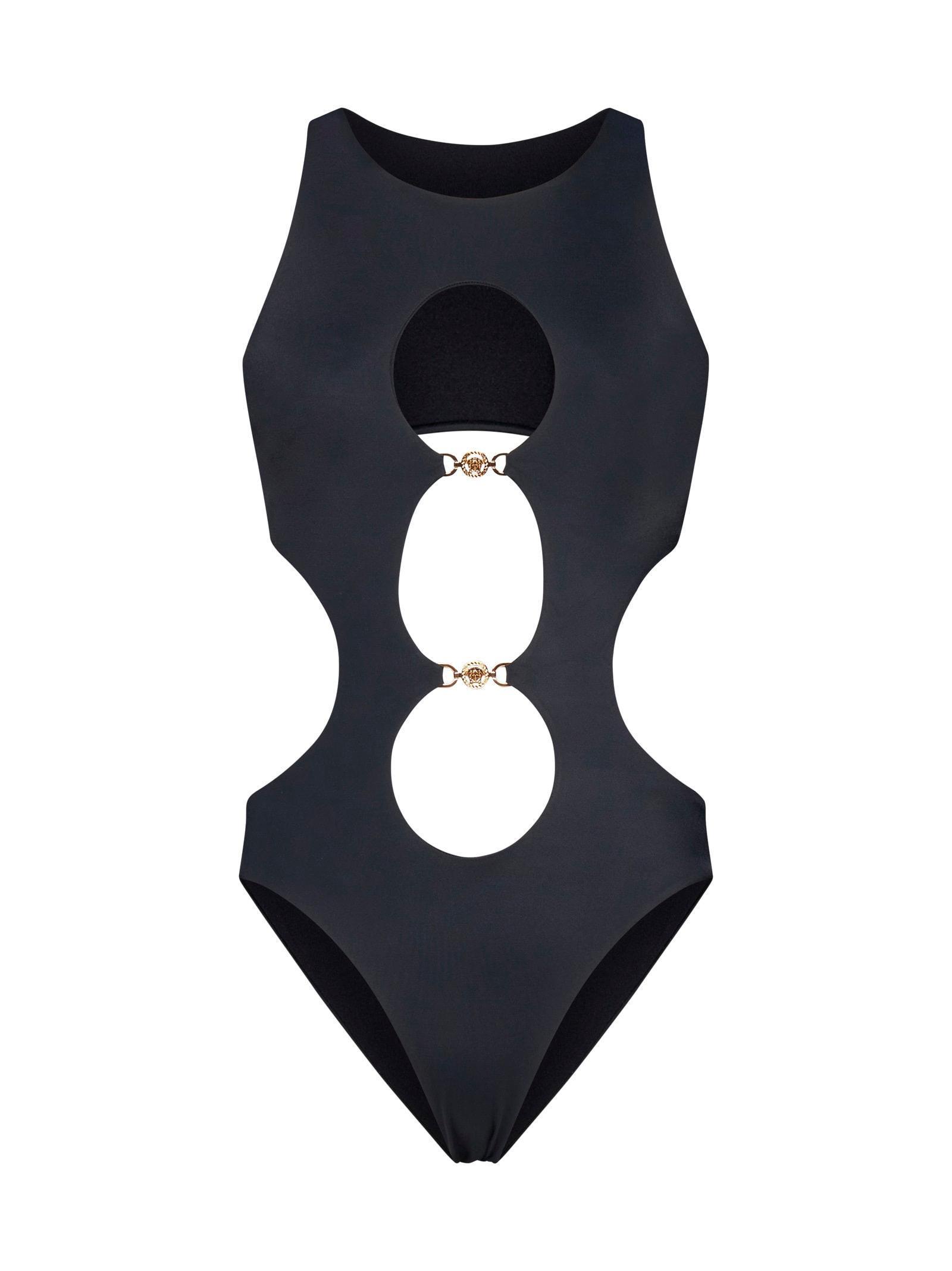 versace jellyfish one-piece swimsuit