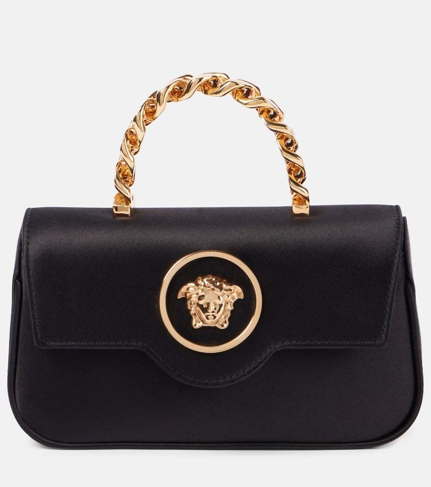 versace la medusa mini satin tote bag