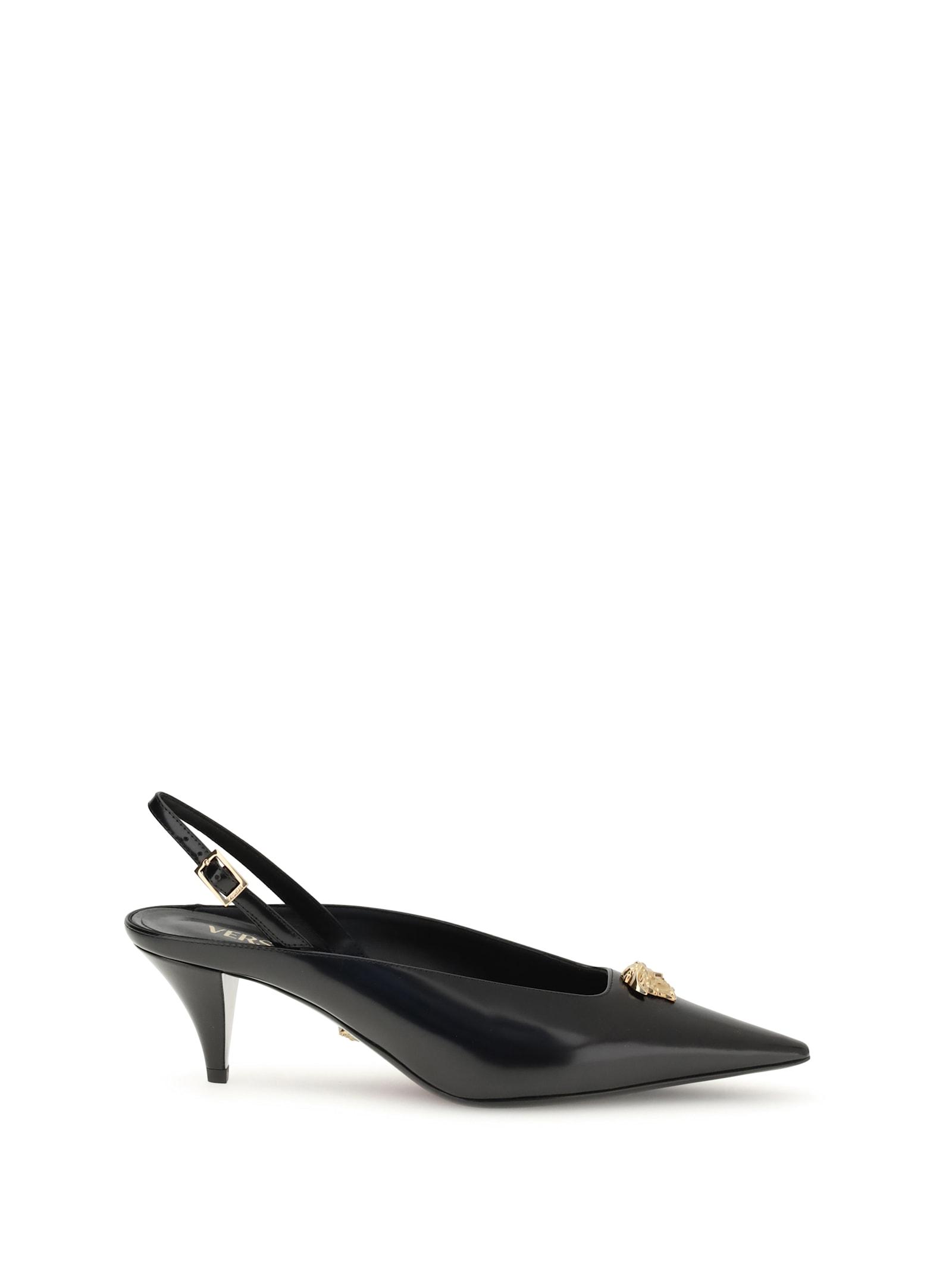 versace la medusa slingback pumps