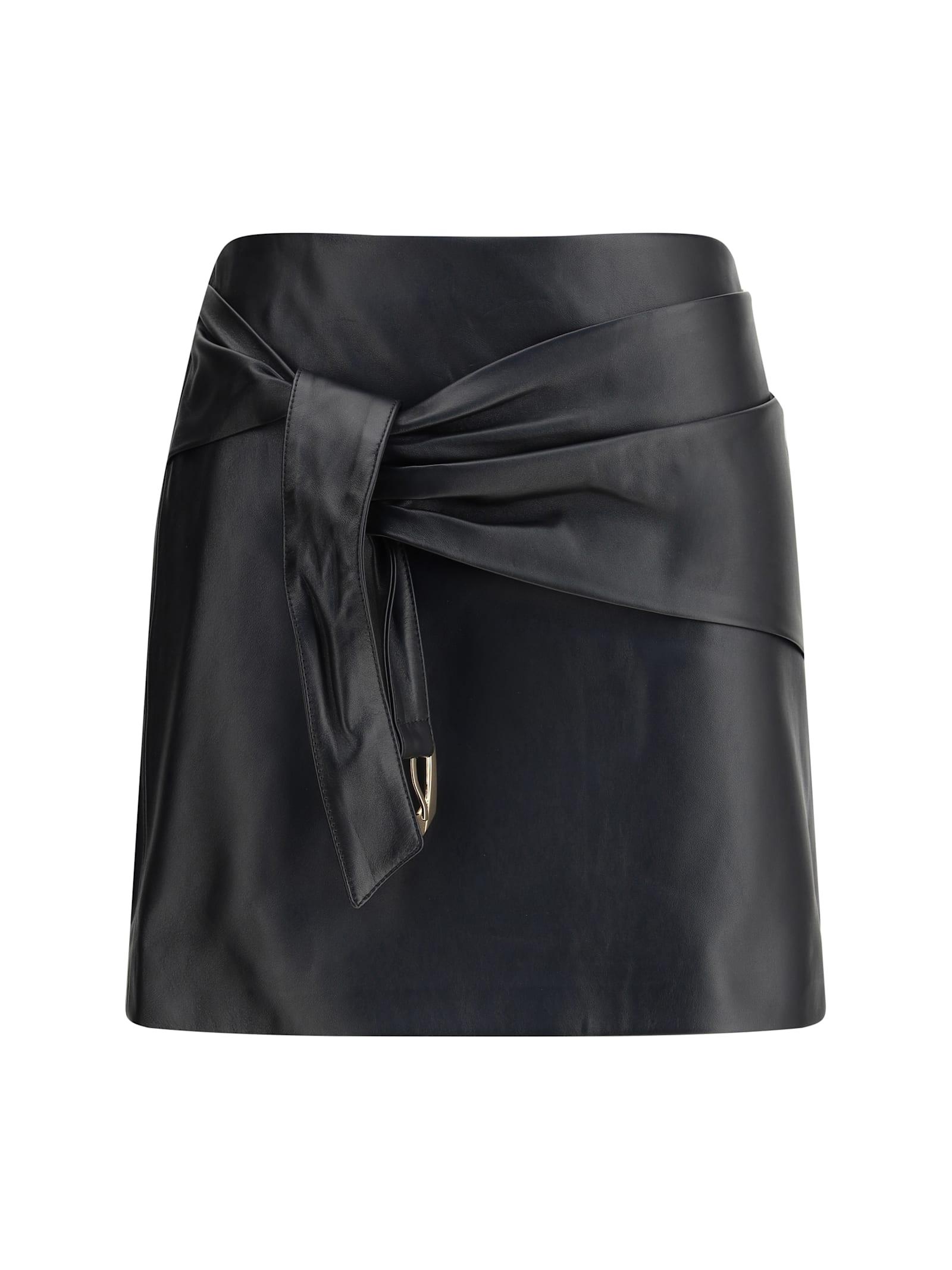 versace lambskin miniskirt