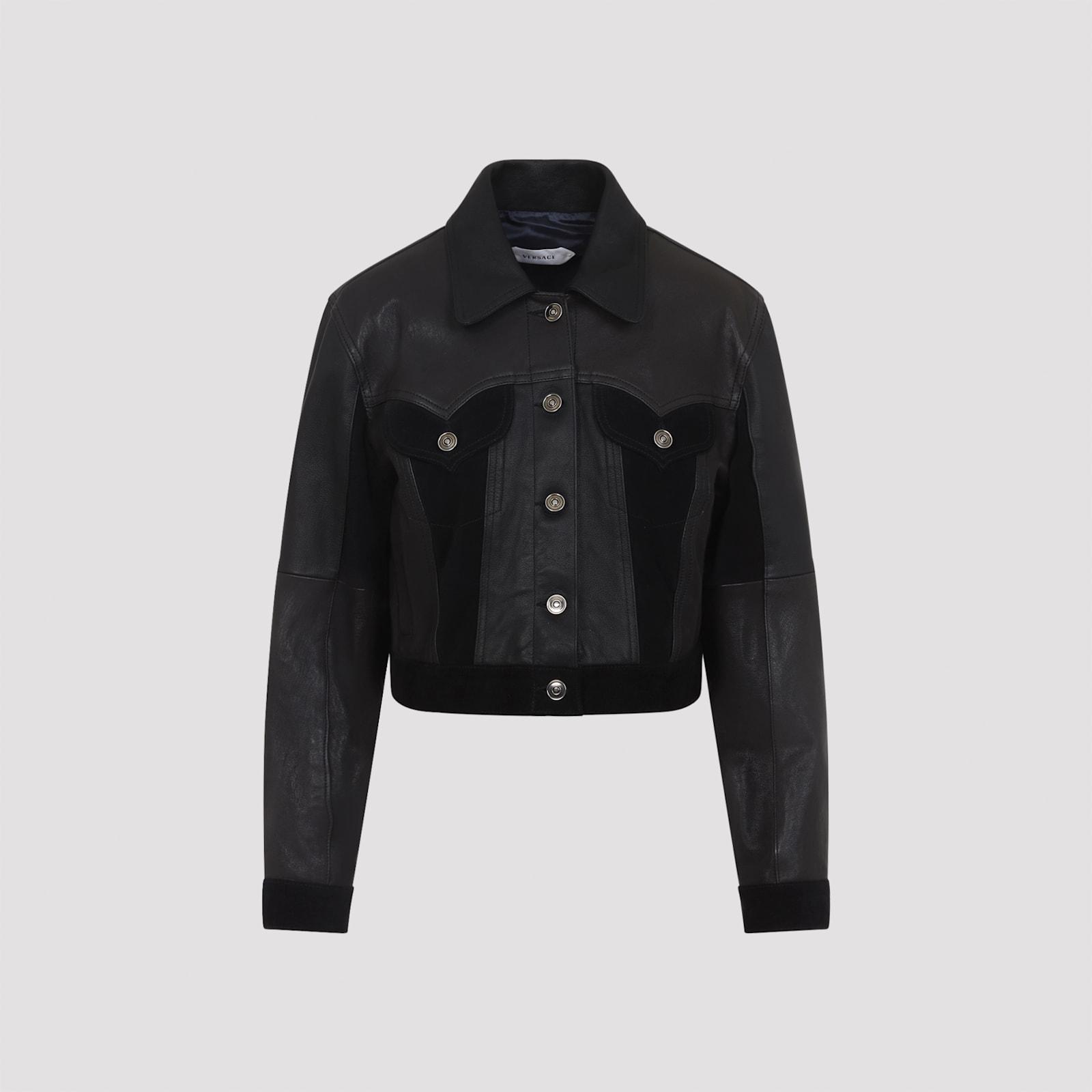 versace leather jacket