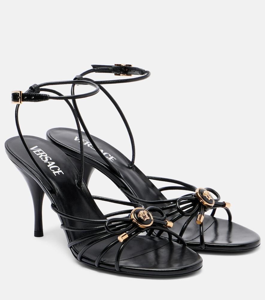 versace leather slingback sandals