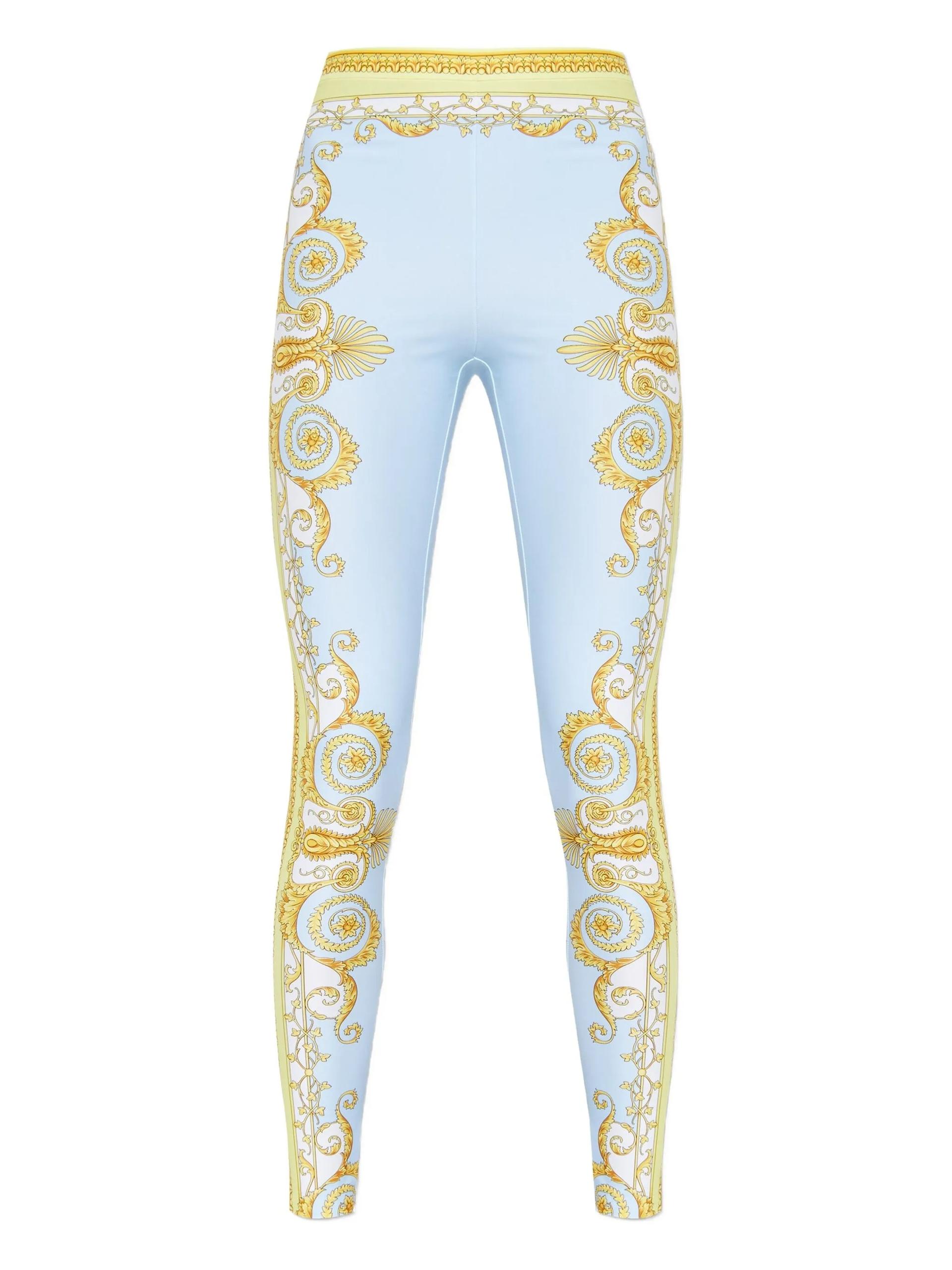 versace leggings multicolour pa ea pantaloni - women