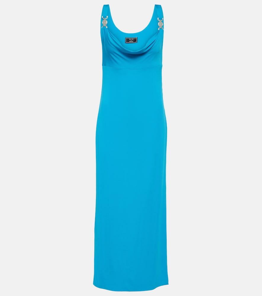 versace medusa '95 jersey maxi dress
