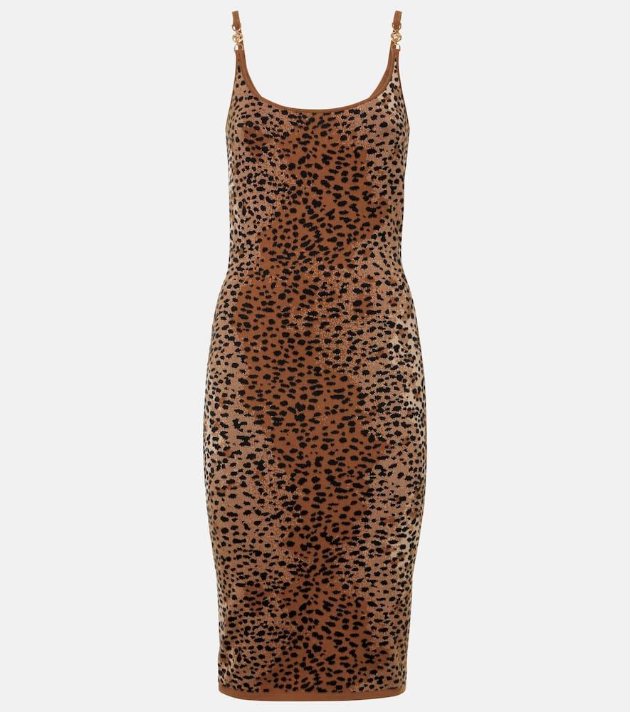 versace medusa '95 knitted leopard