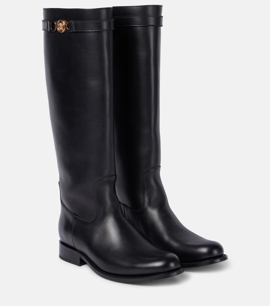 versace medusa '95 leather knee