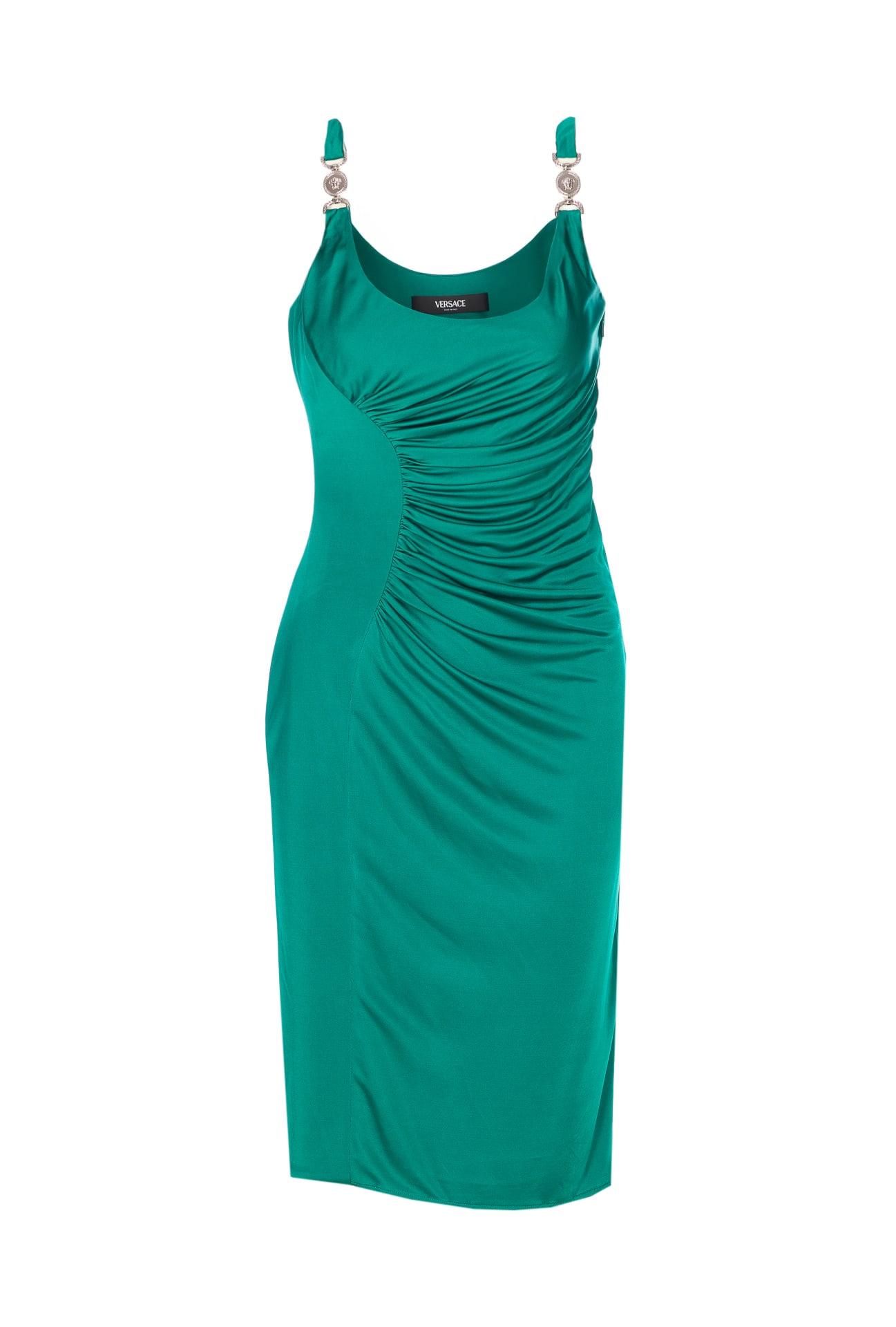 versace medusa 95 midi dress