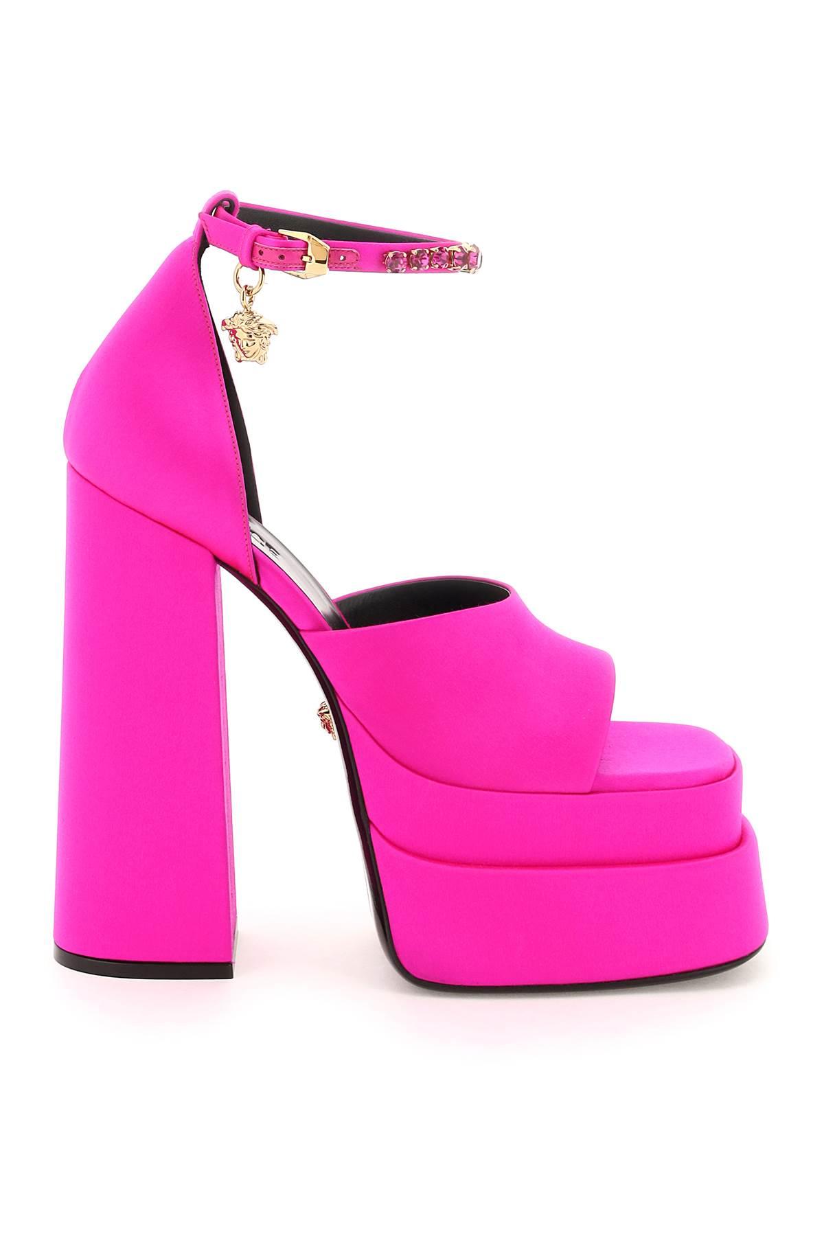 versace medusa aevitas double platform sandals