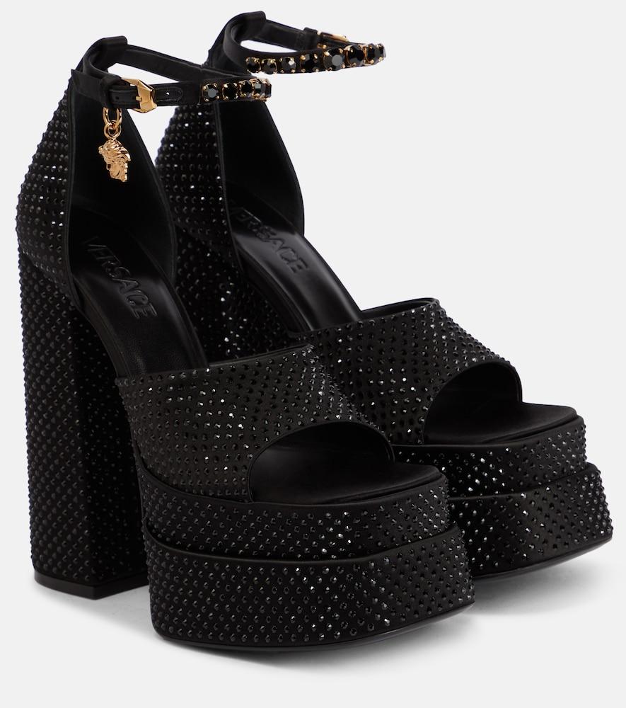 versace medusa aevitas embellished platform sandals