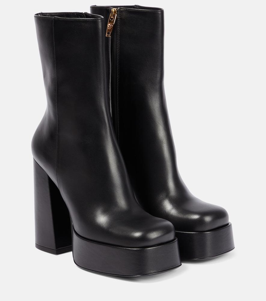 versace medusa aevitas leather platform boots