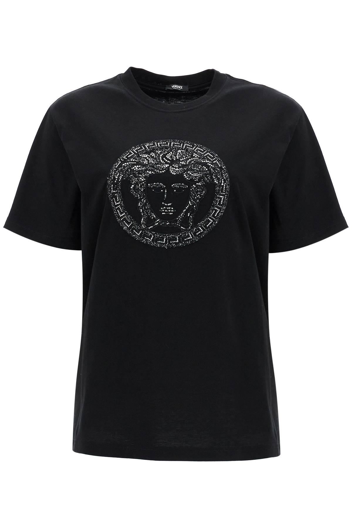 versace medusa embroidered t-shirt