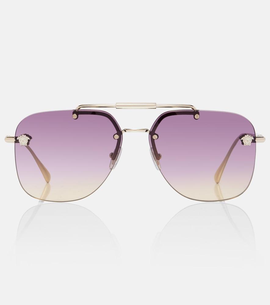 versace medusa light aviator sunglasses