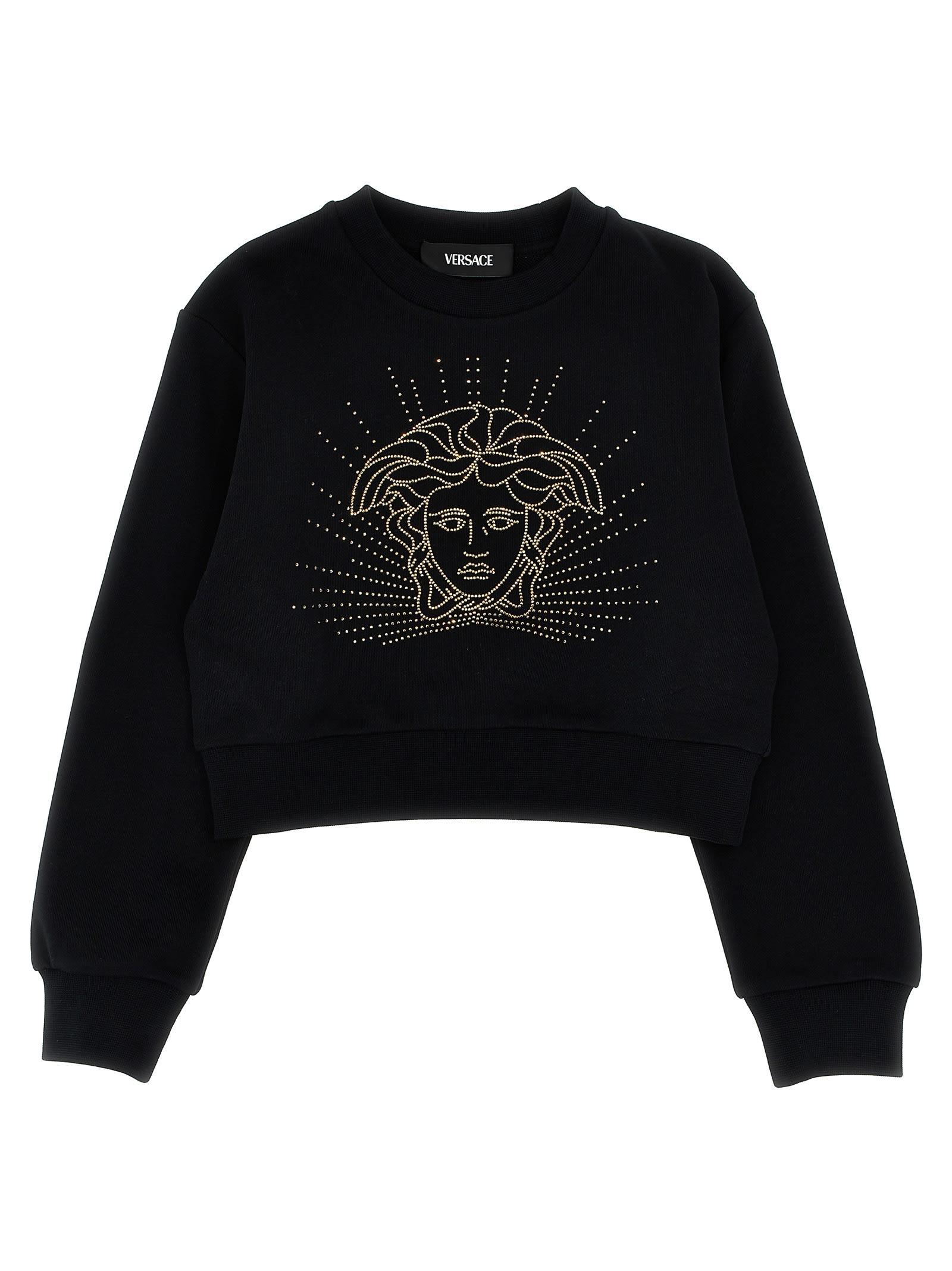 versace medusa rhinestone sweatshirt