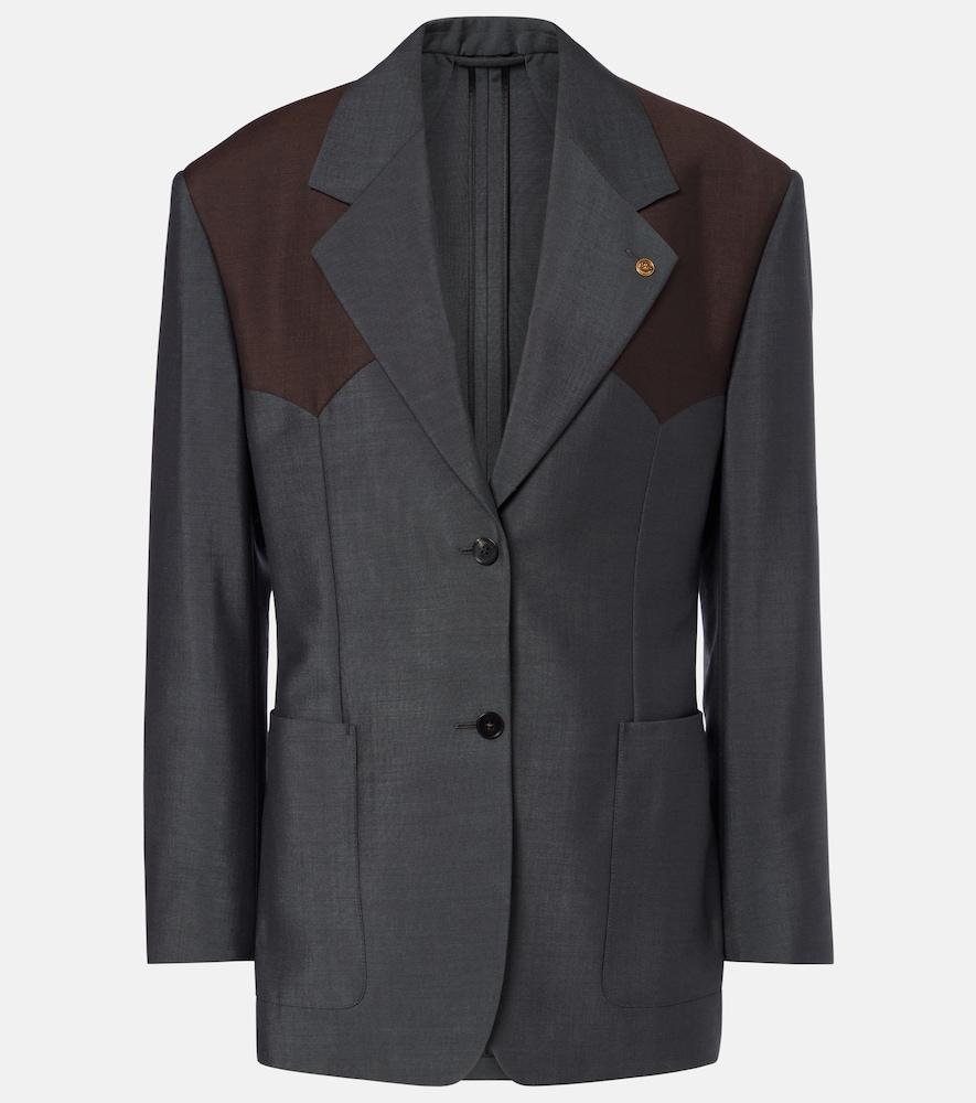 versace medusa wool and mohair blazer