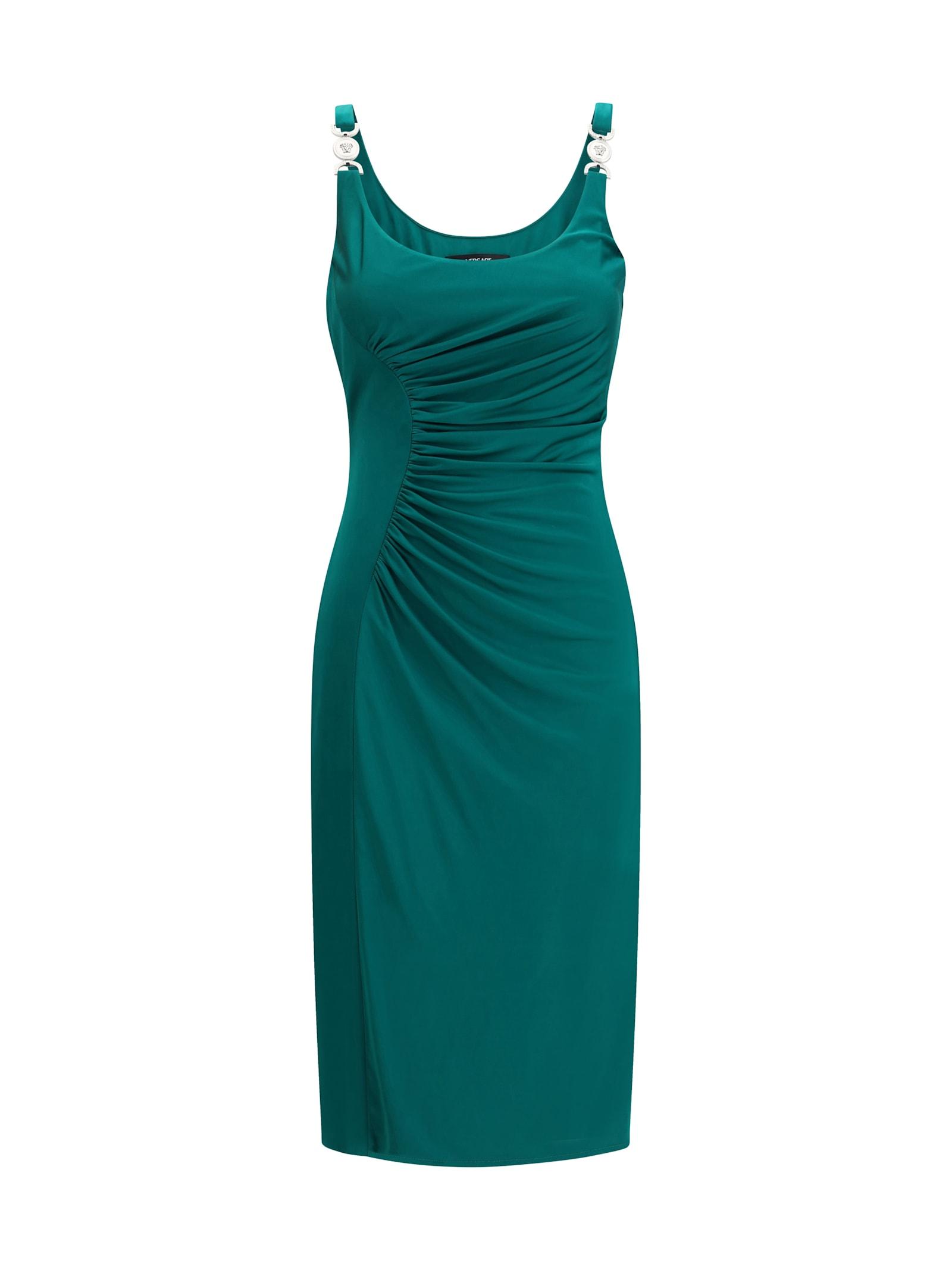 versace midi jersey dress