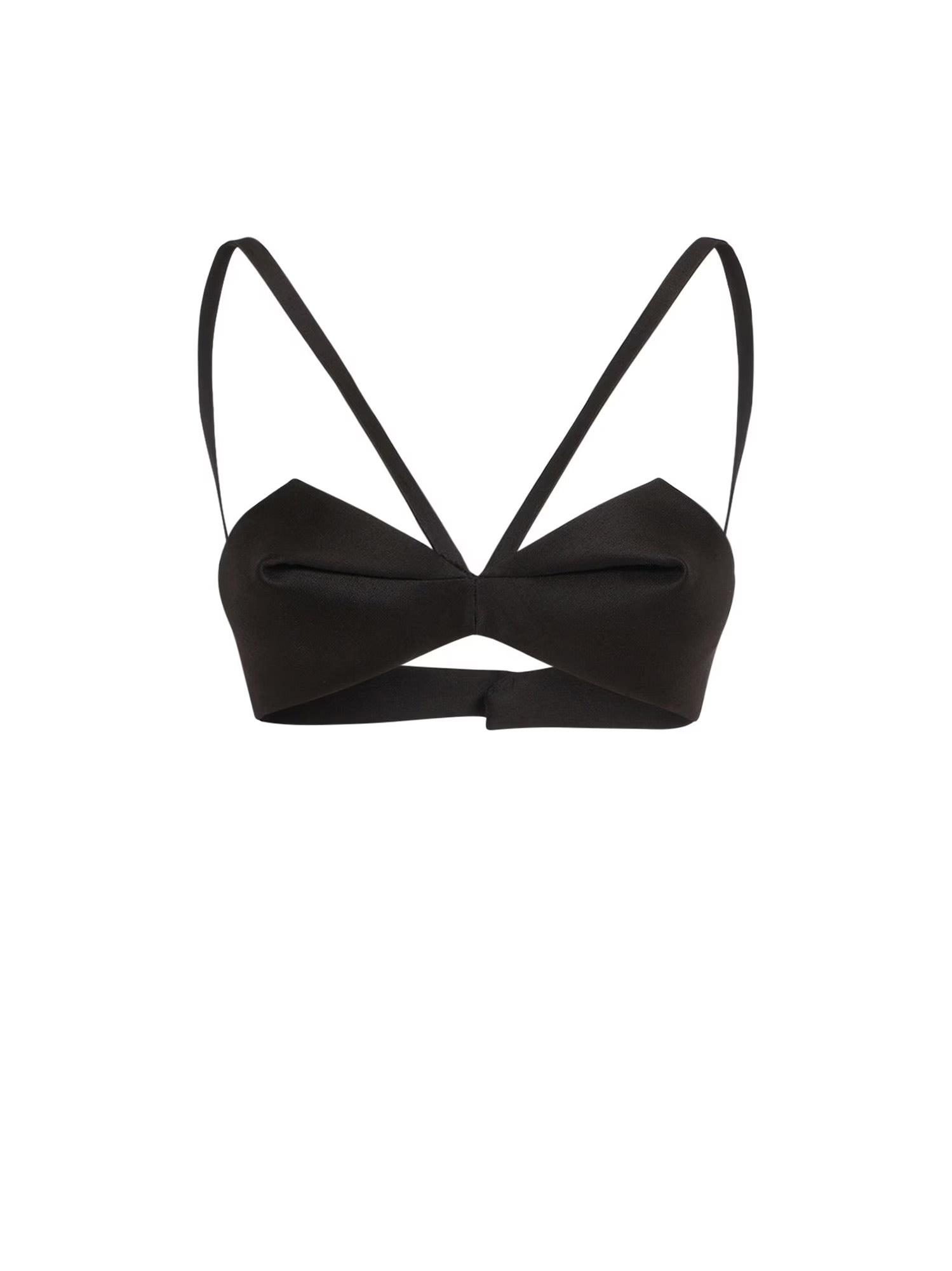 versace pleated bustier top