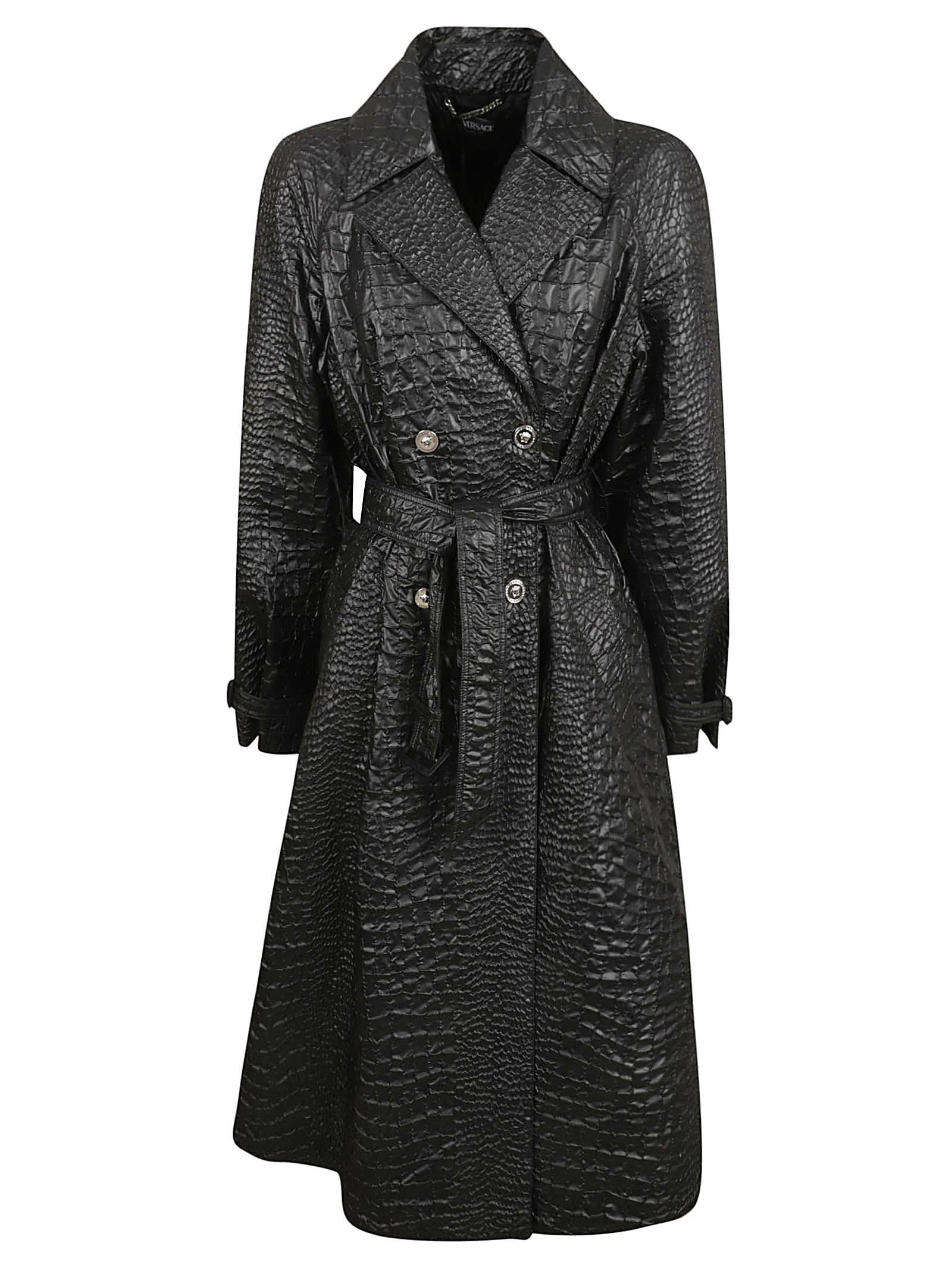 versace responsible fabric trench
