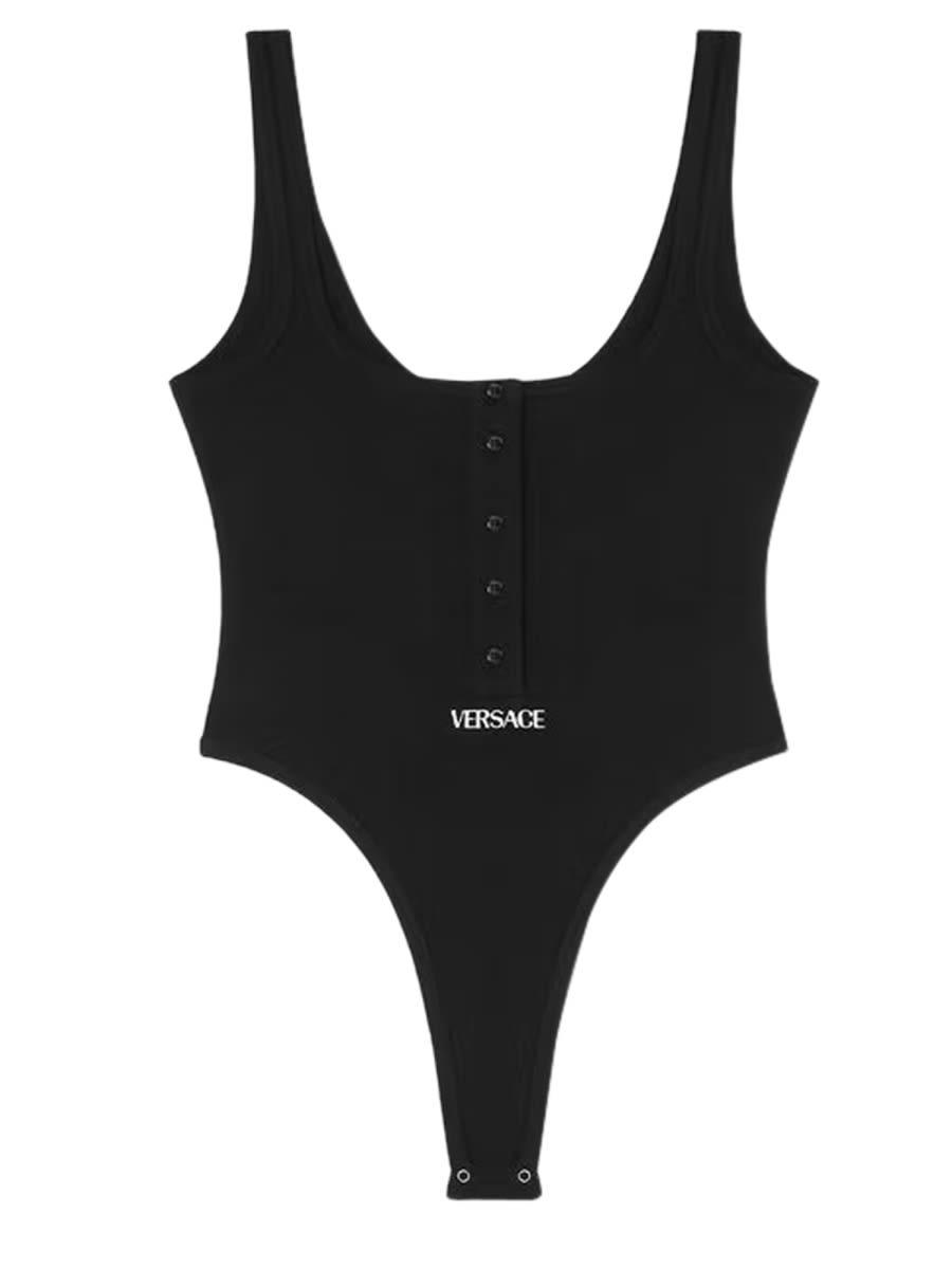 versace ribbed bodysuit.