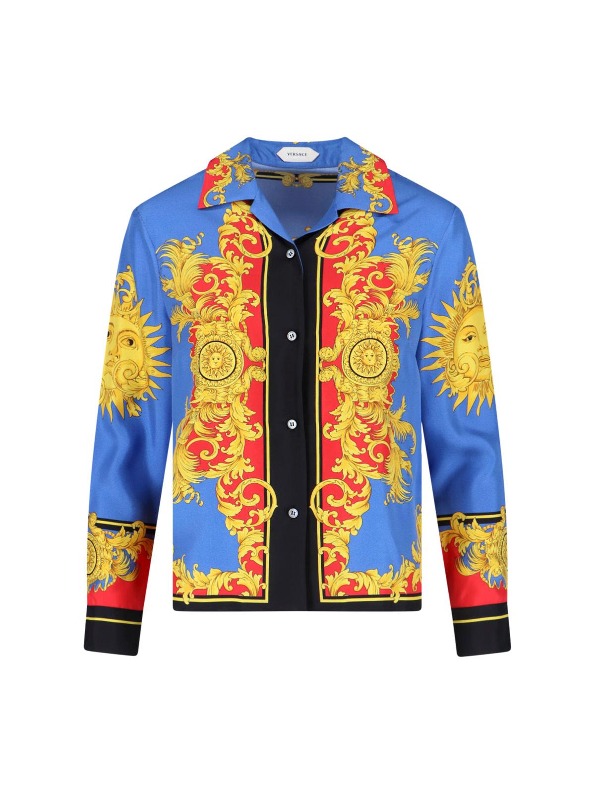 versace shirts multicolour silk - women