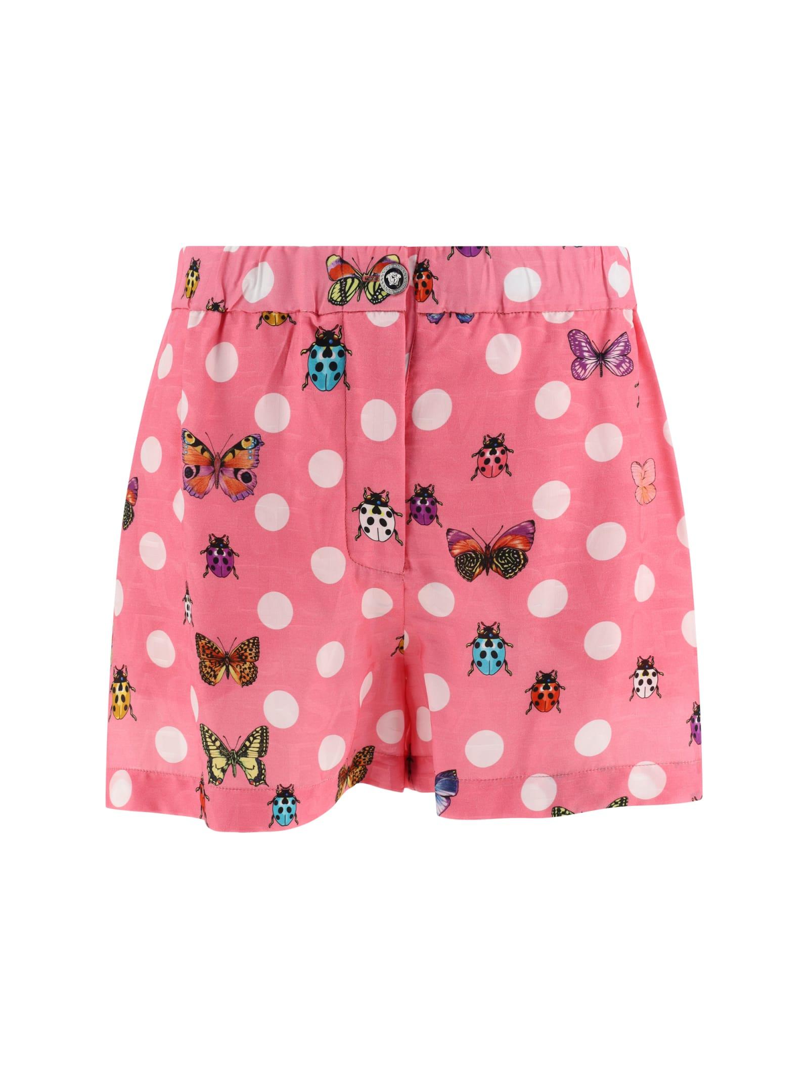 versace shorts with butterflies