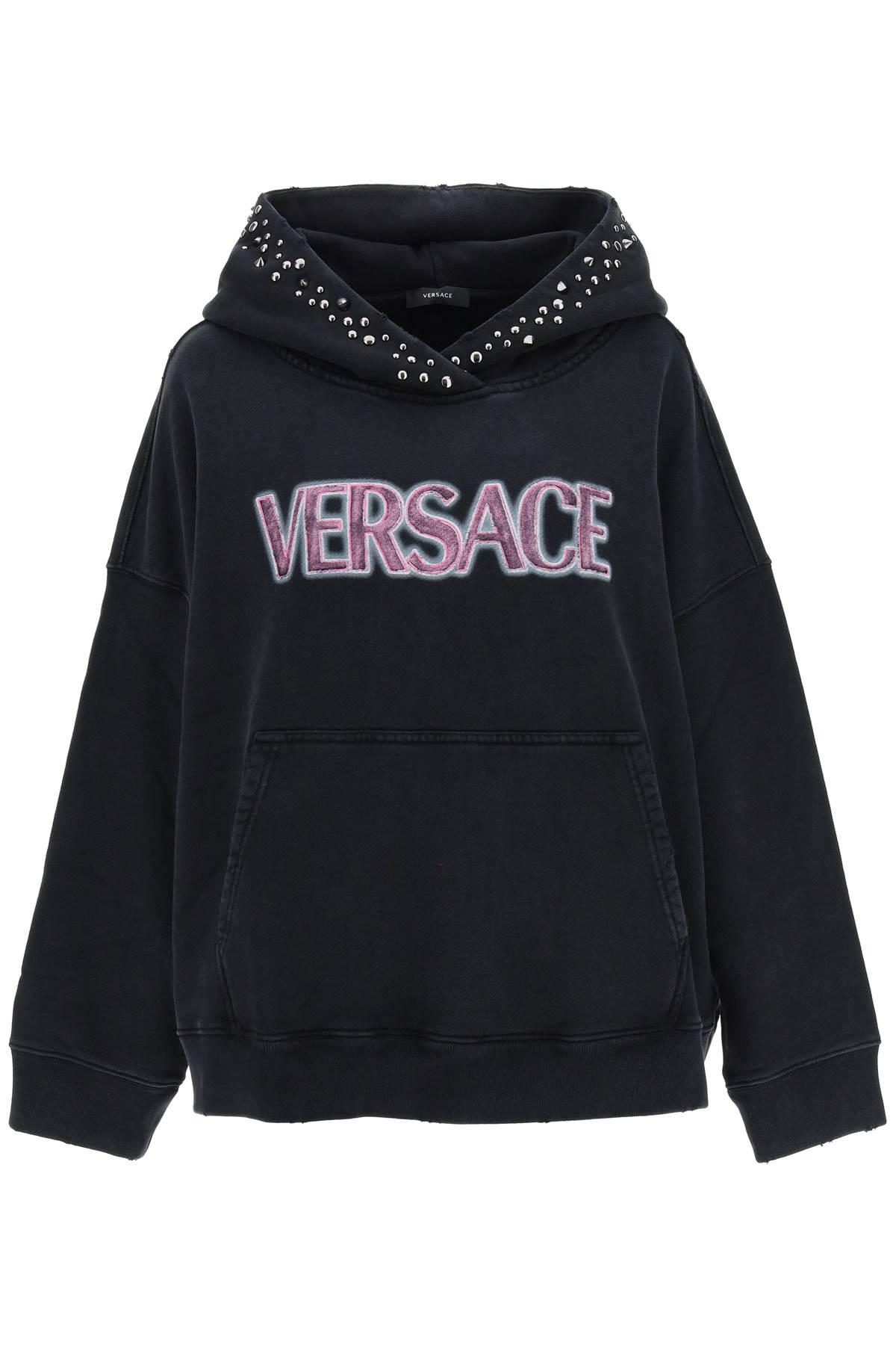 versace sweatshirt with studs