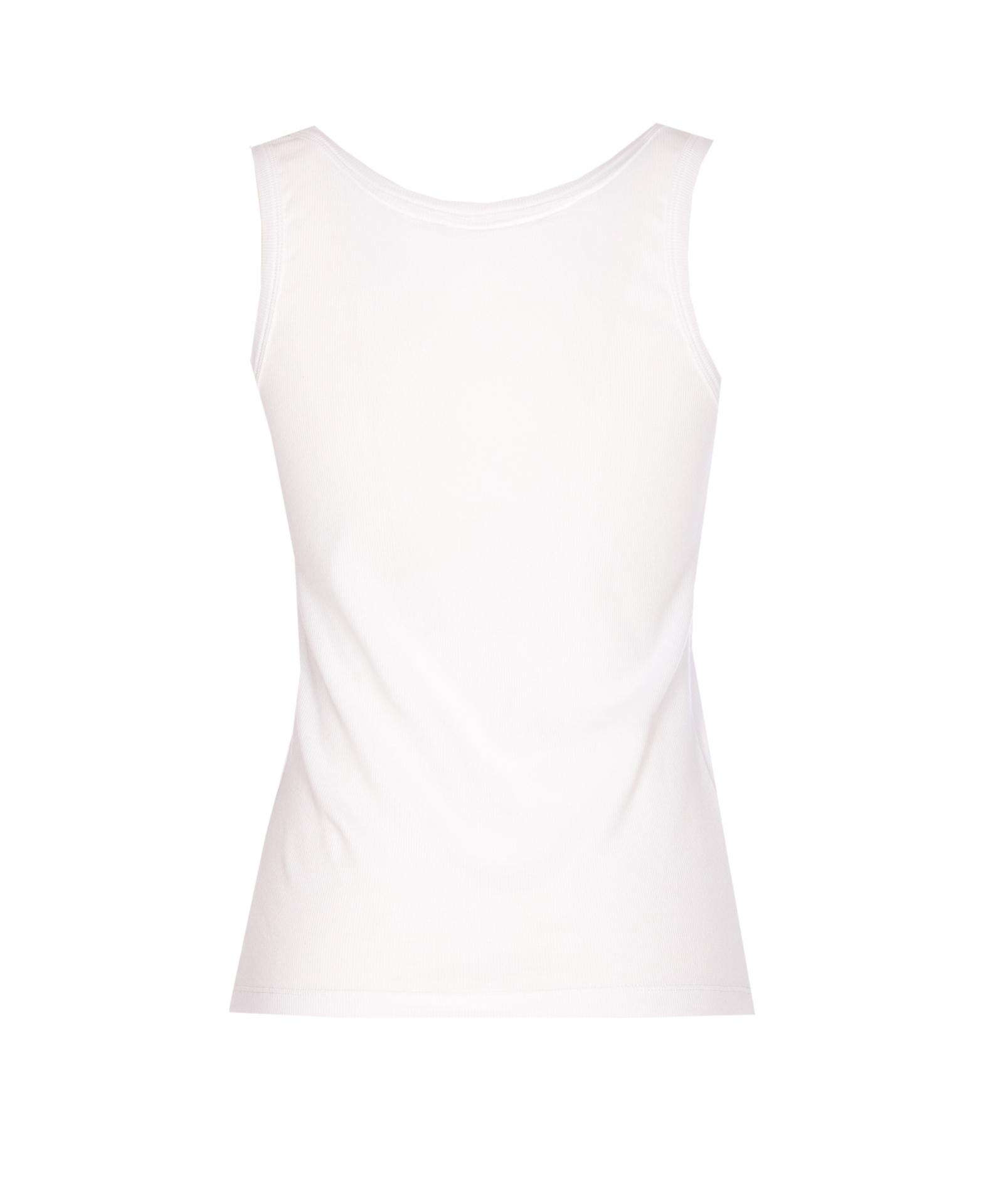 versace top white cotton - women