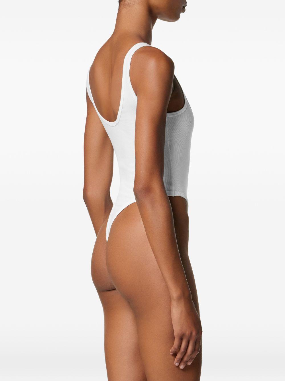 versace top white outer:elastane - women