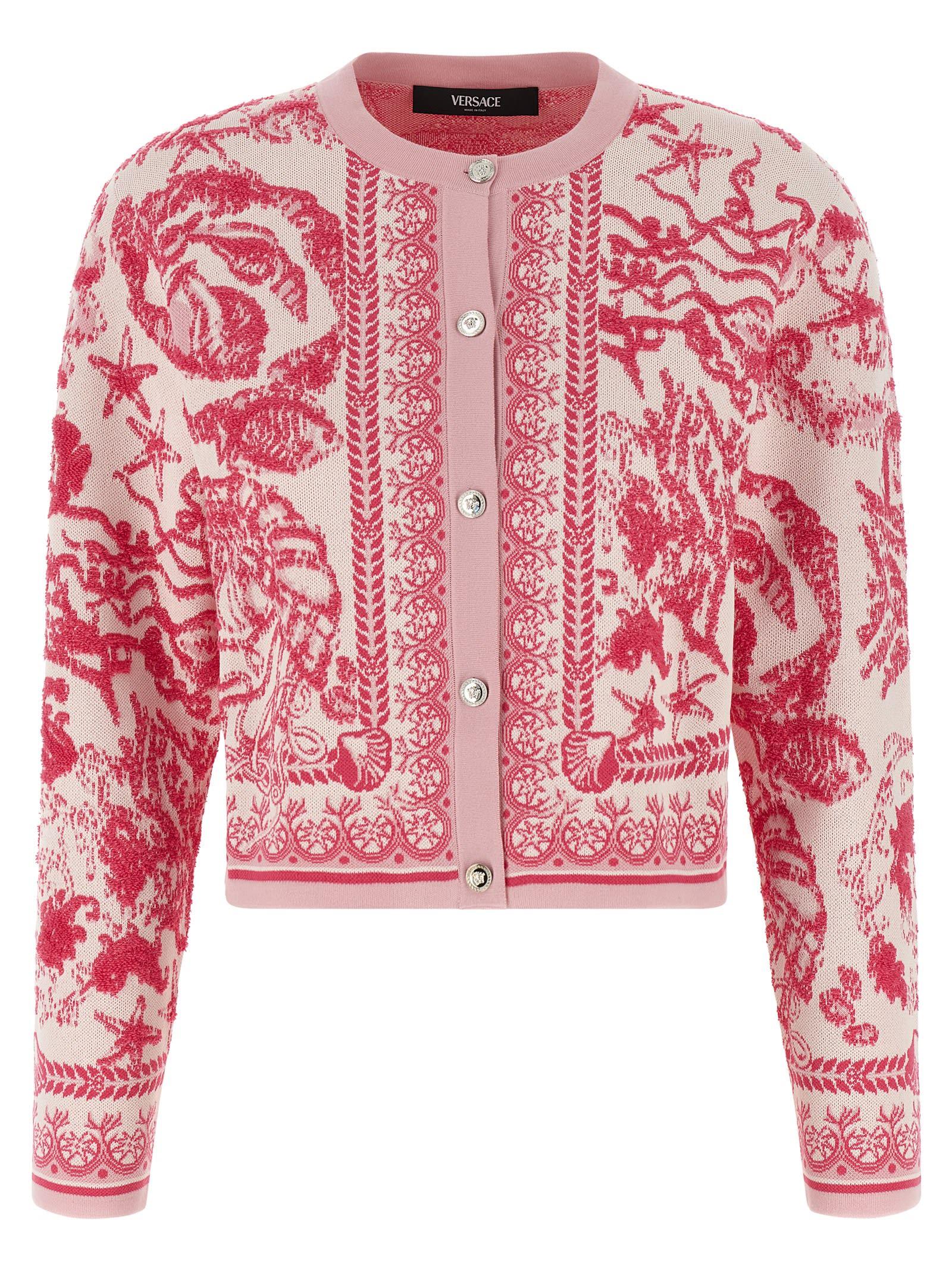 versace underwater barocco cardigan