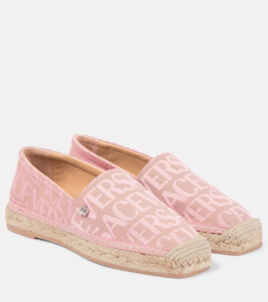 versace versace allover canvas espadrilles