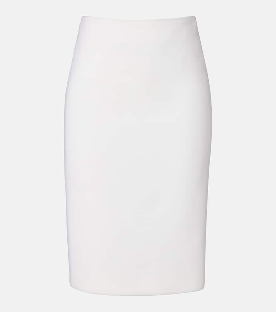 versace virgin wool midi skirt