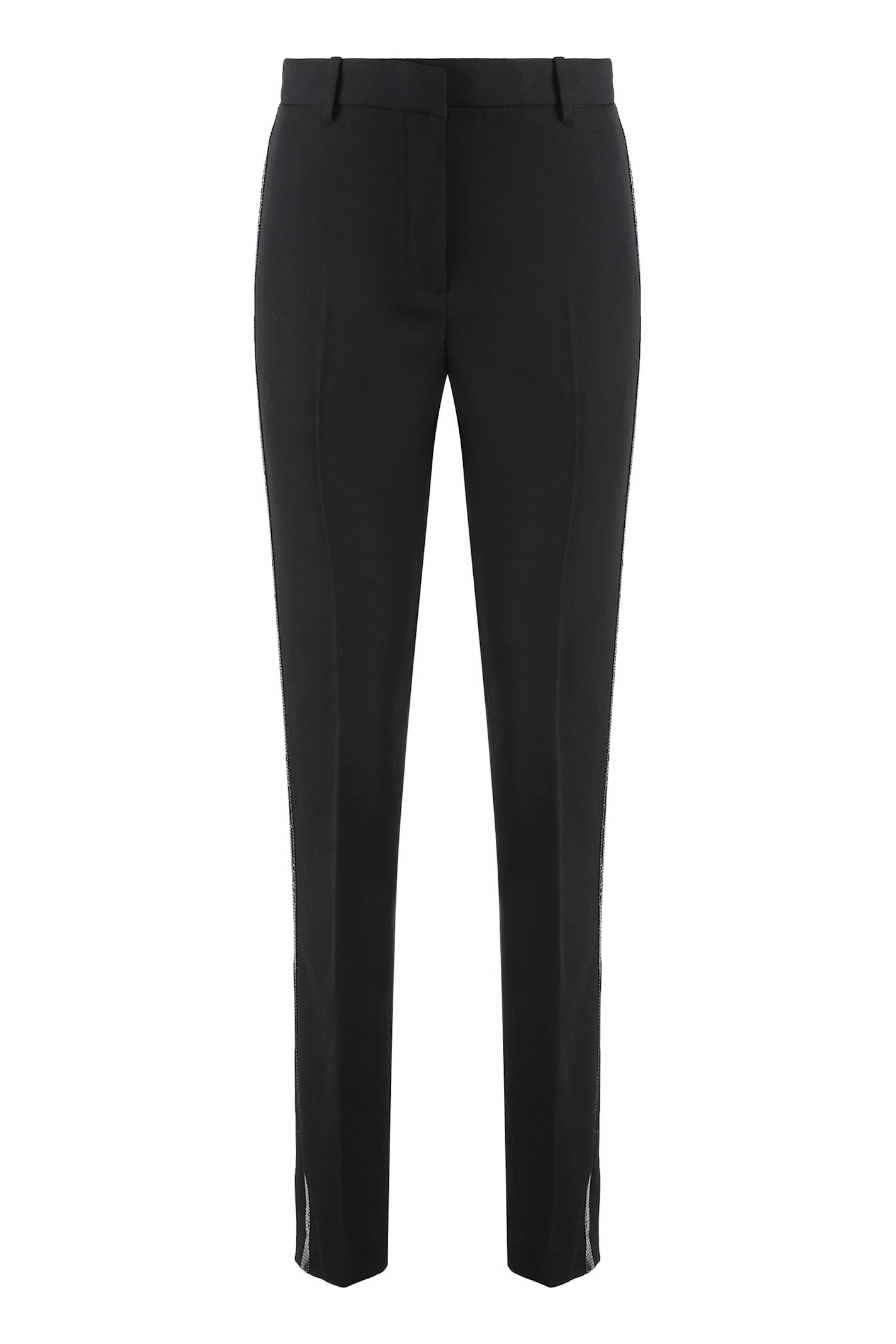 versace wool tailored trousers