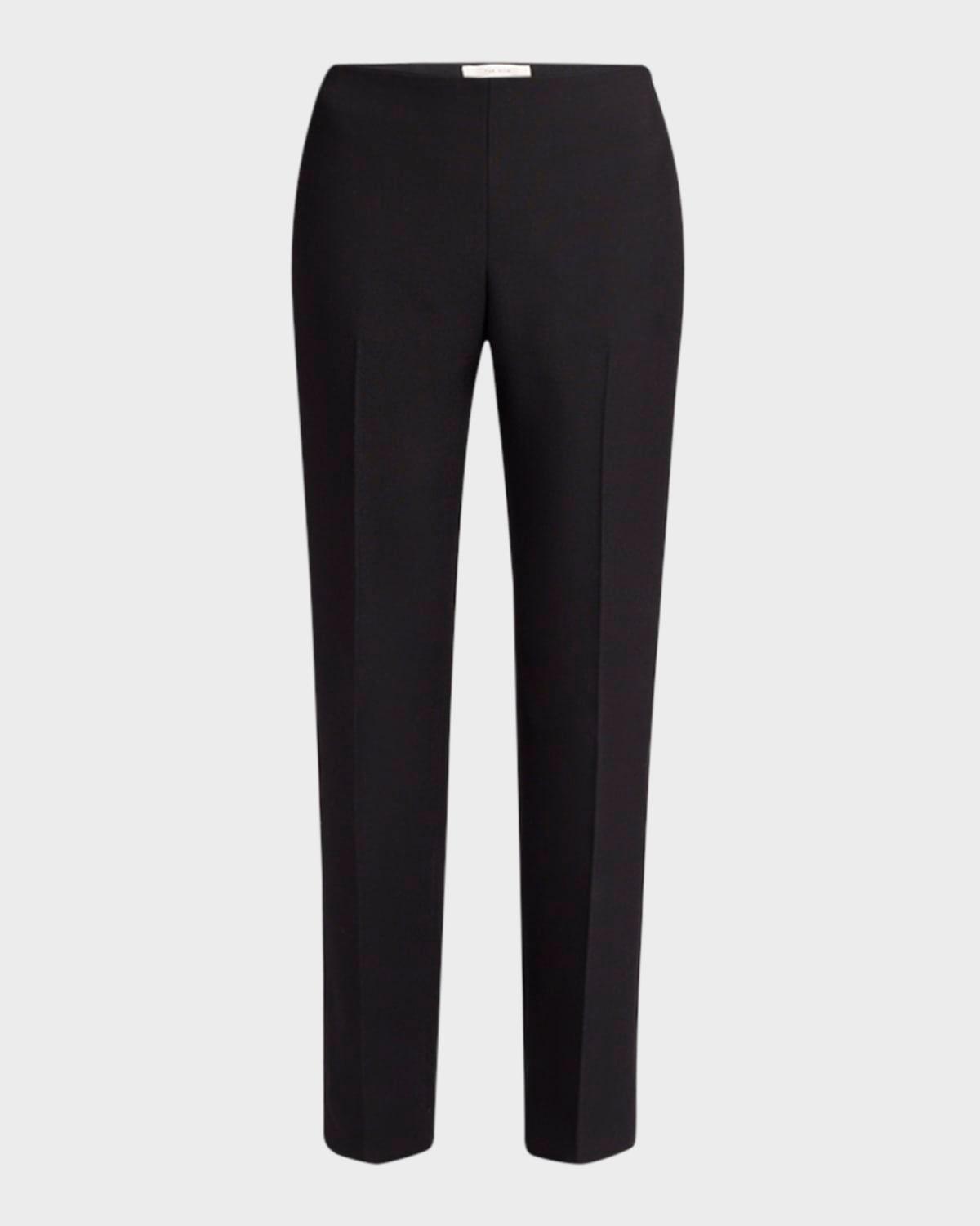 vesco straight-leg ankle wool pants