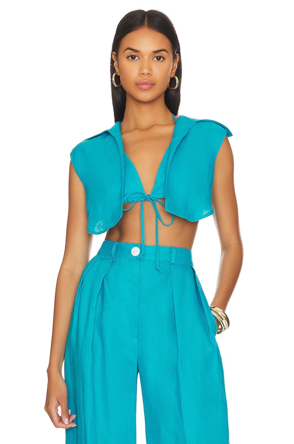 vest with triangle top