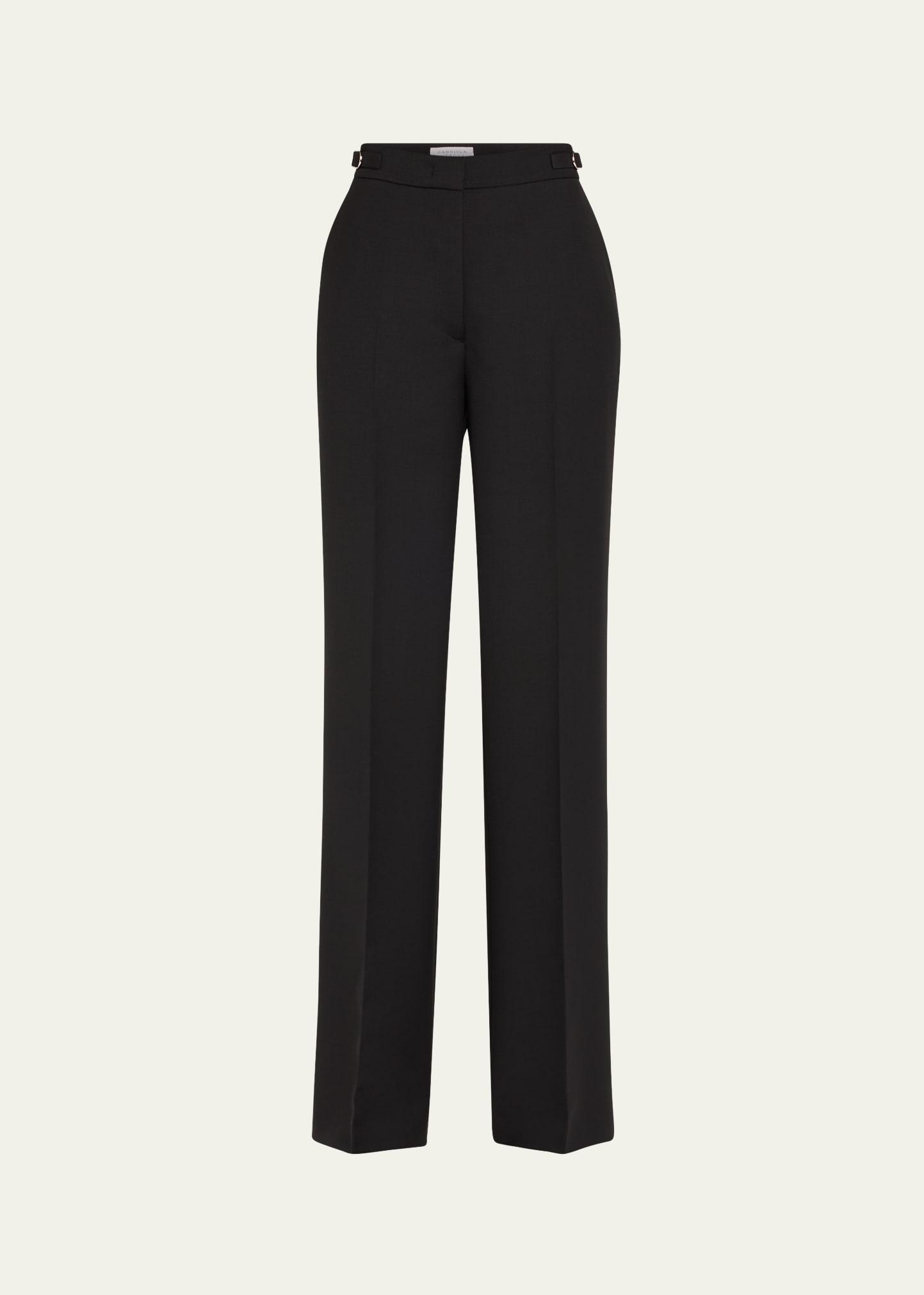 vesta wide-leg pants with belted detail