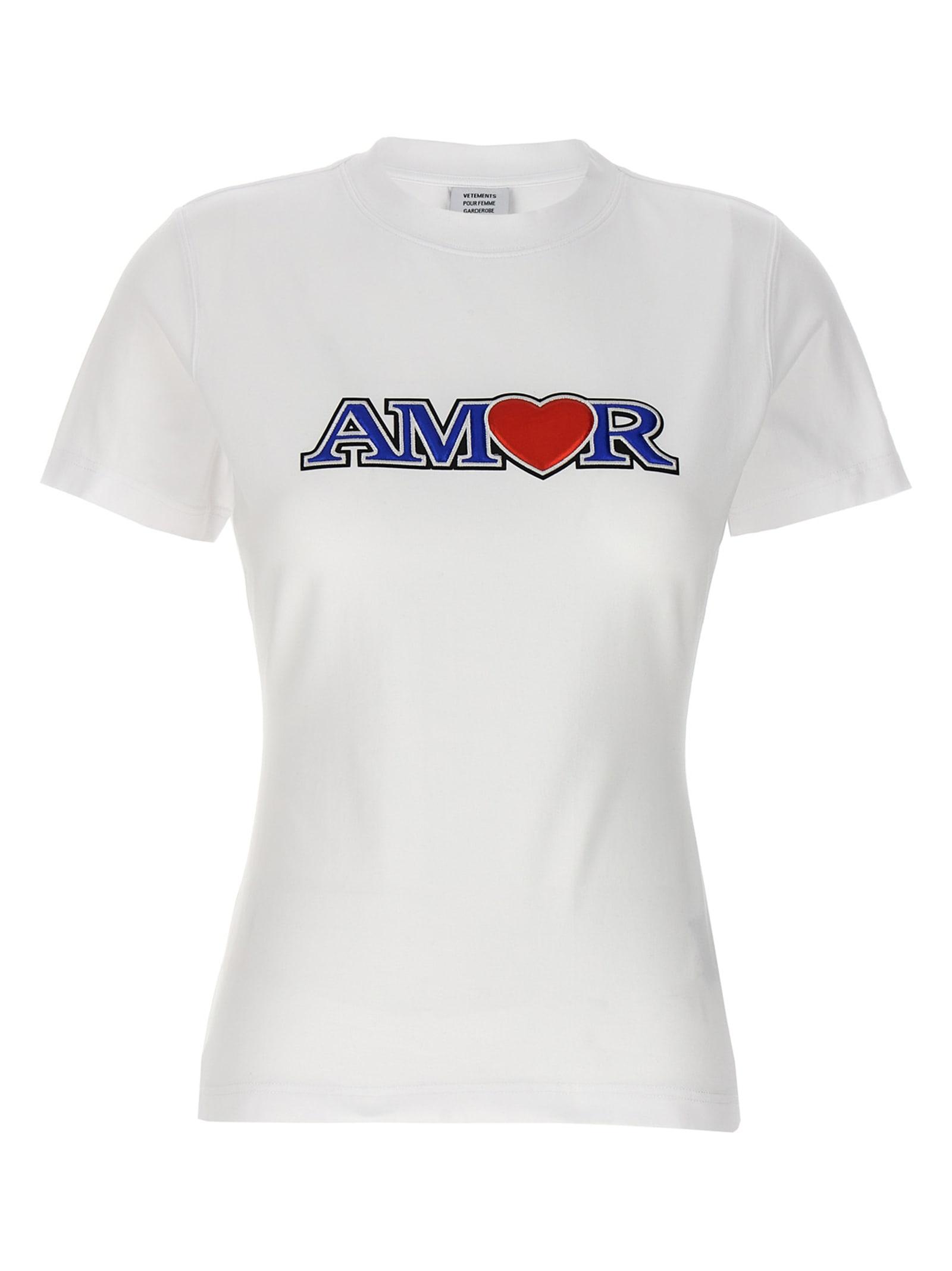 vetements amor t-shirt