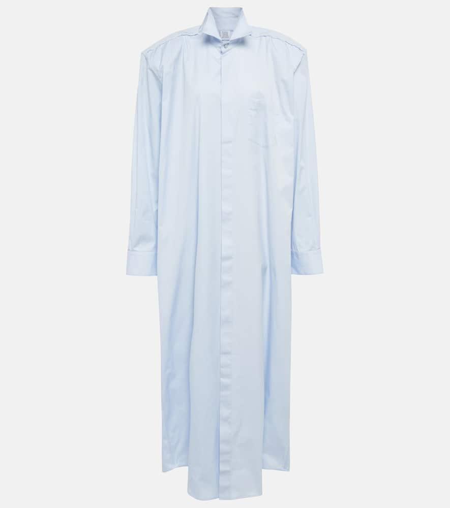 vetements deconstructed cotton shirt dress