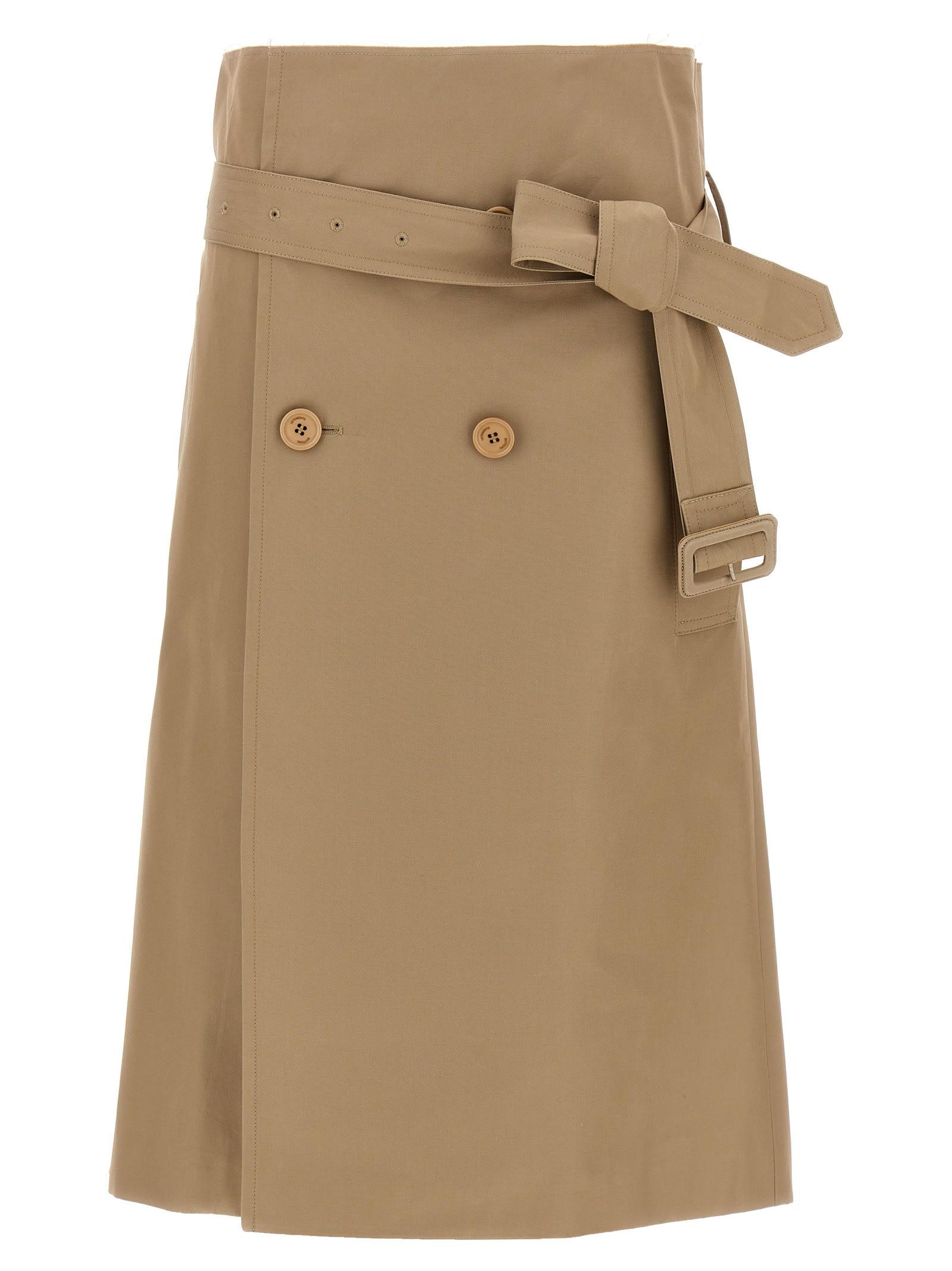 vetements deconstructed trenchcoat skirt