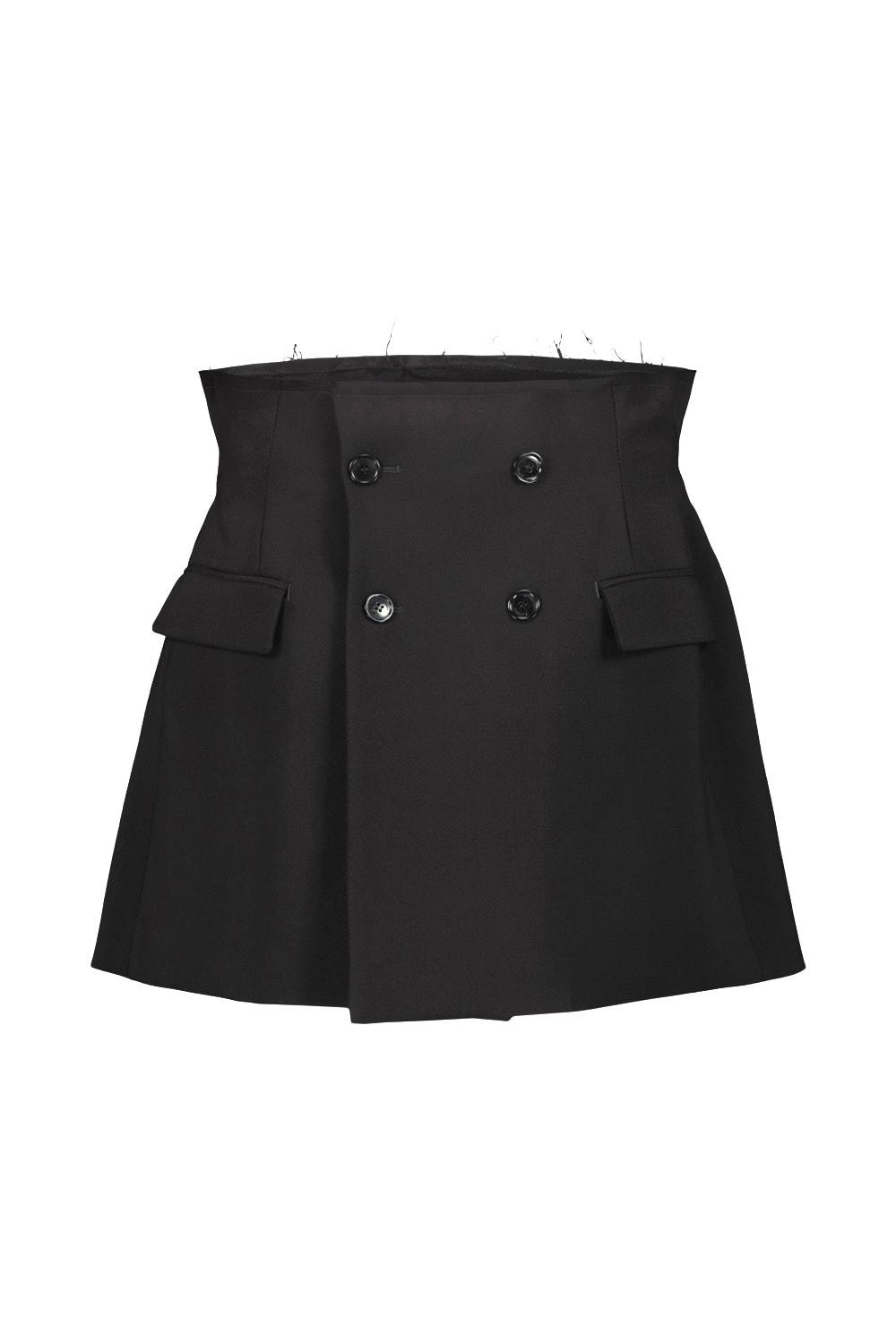 vetements deconstructured tailored mini skirt