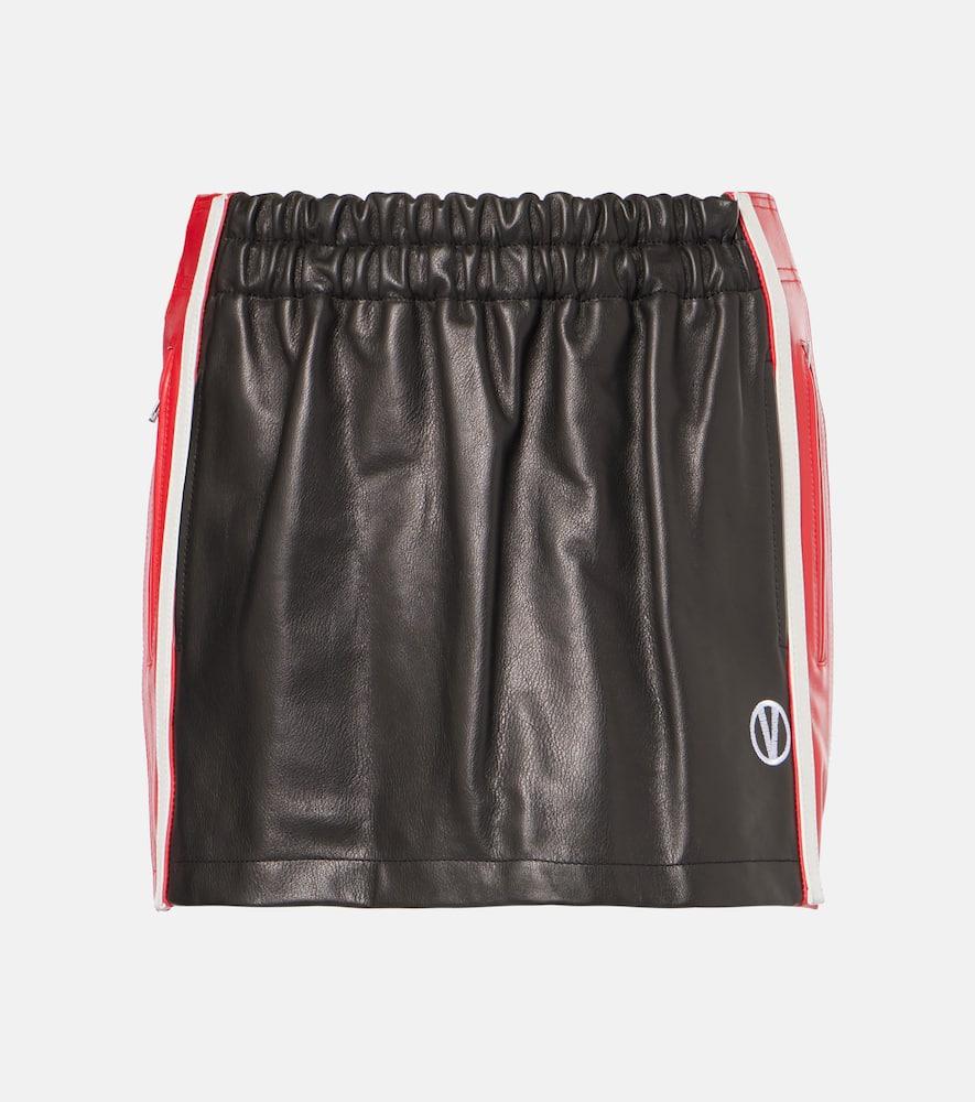 vetements leather miniskirt