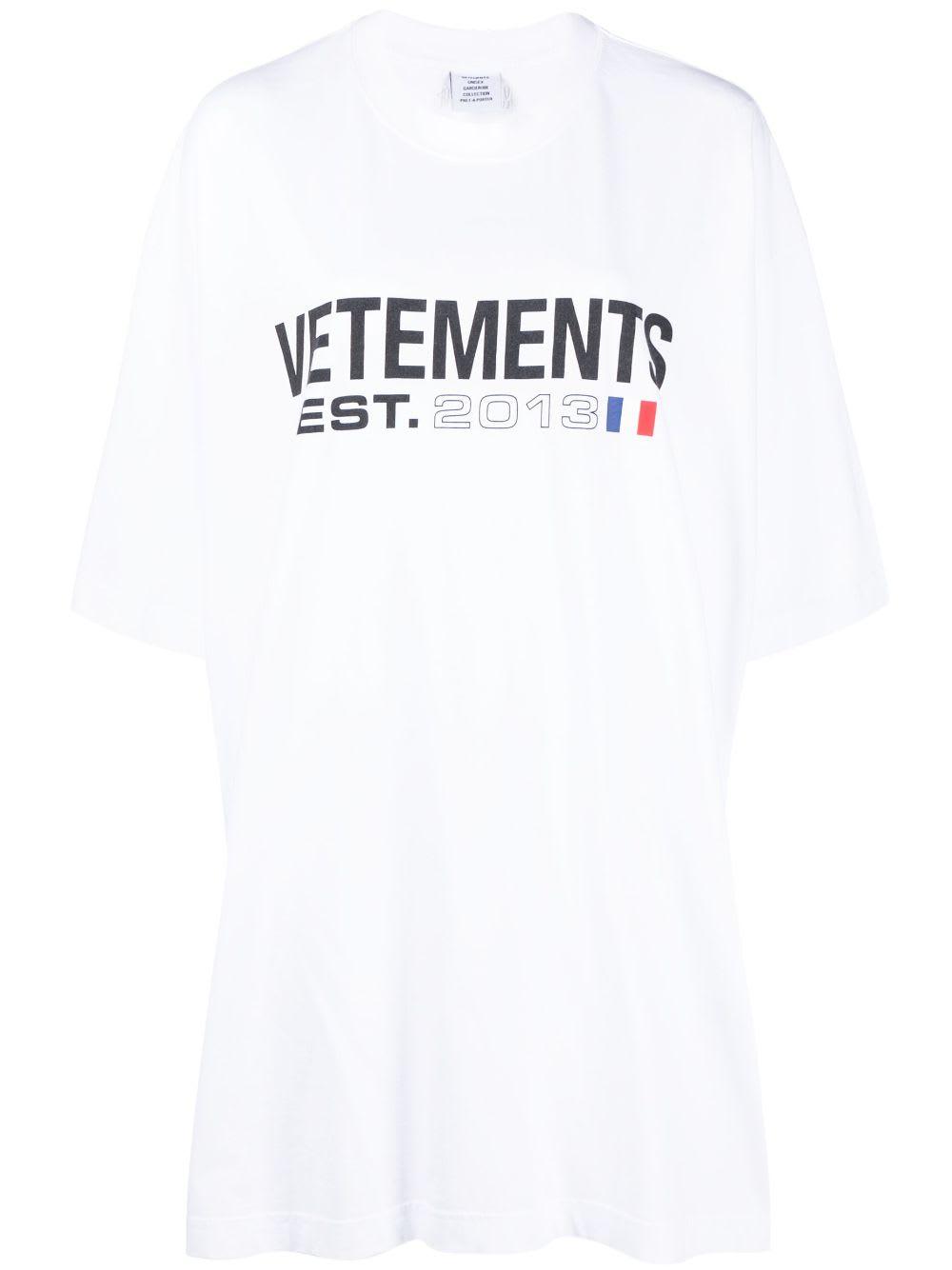 vetements logo cotton t-shirt