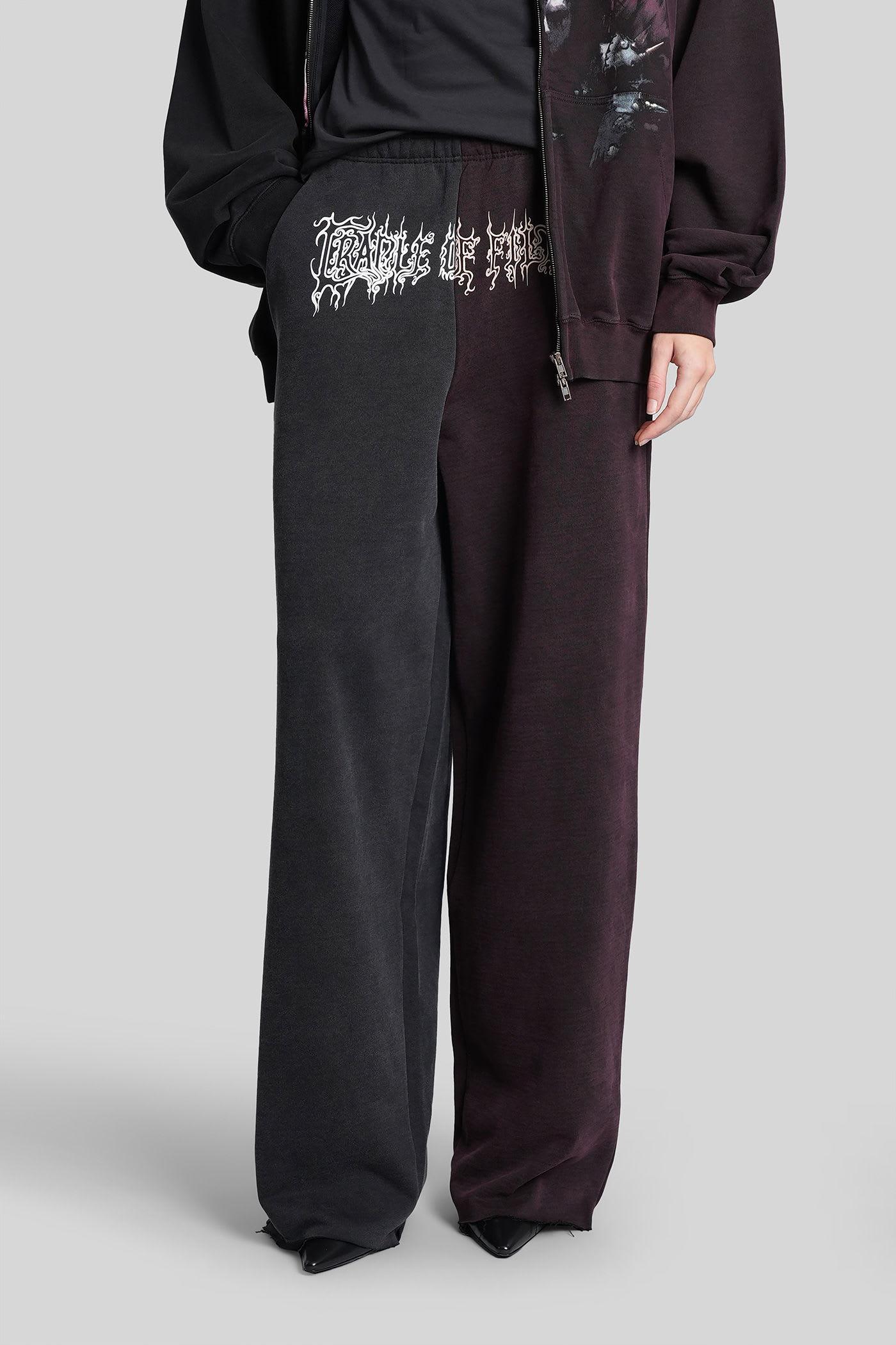 vetements pants in black cotton