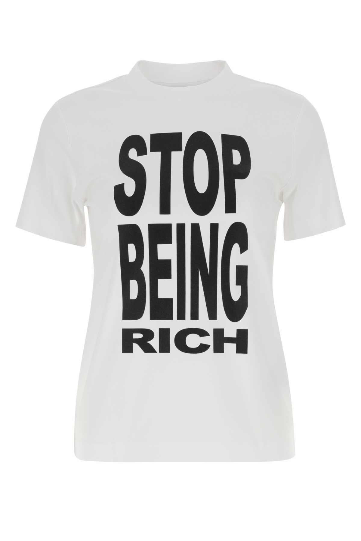 vetements white cotton t-shirt