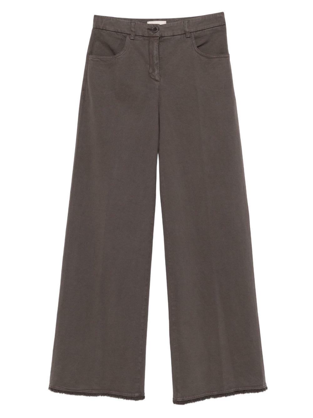 via masini 80 cotton wide-leg trousers