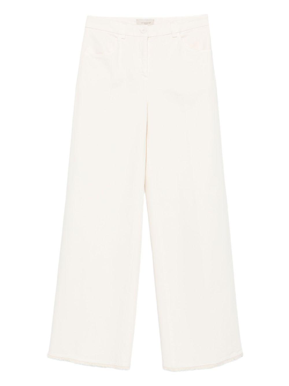 via masini 80 cotton wide-leg trousers