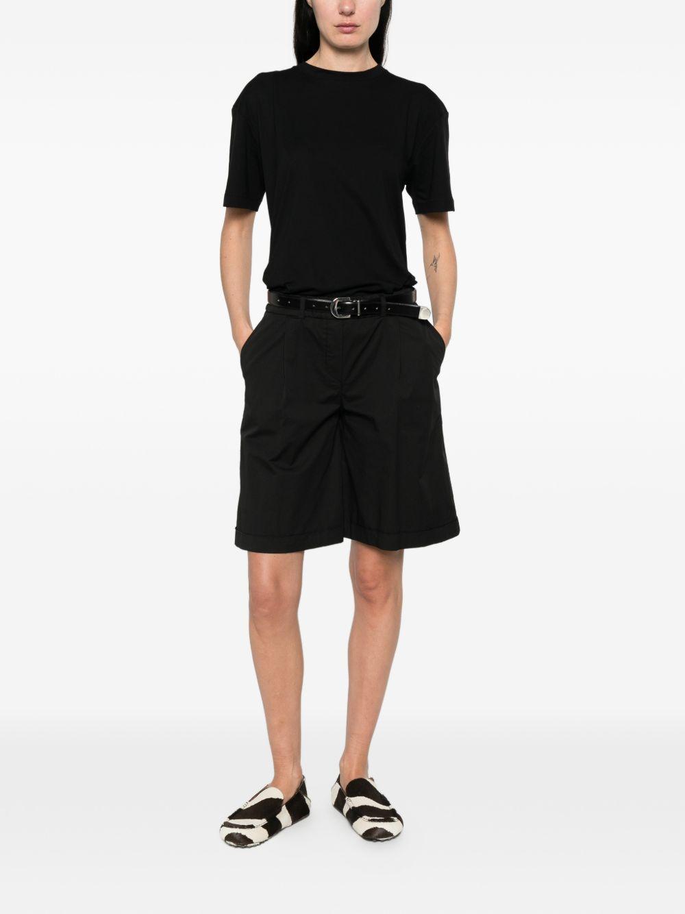 via masini 80 shorts nero cotton - women