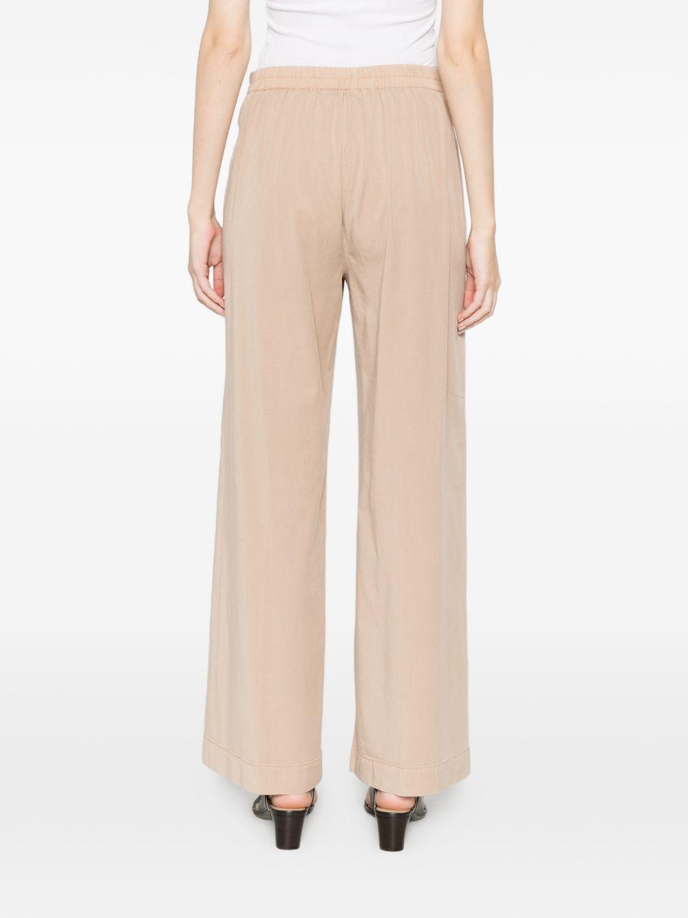 via masini 80 trousers beige lyocell - women