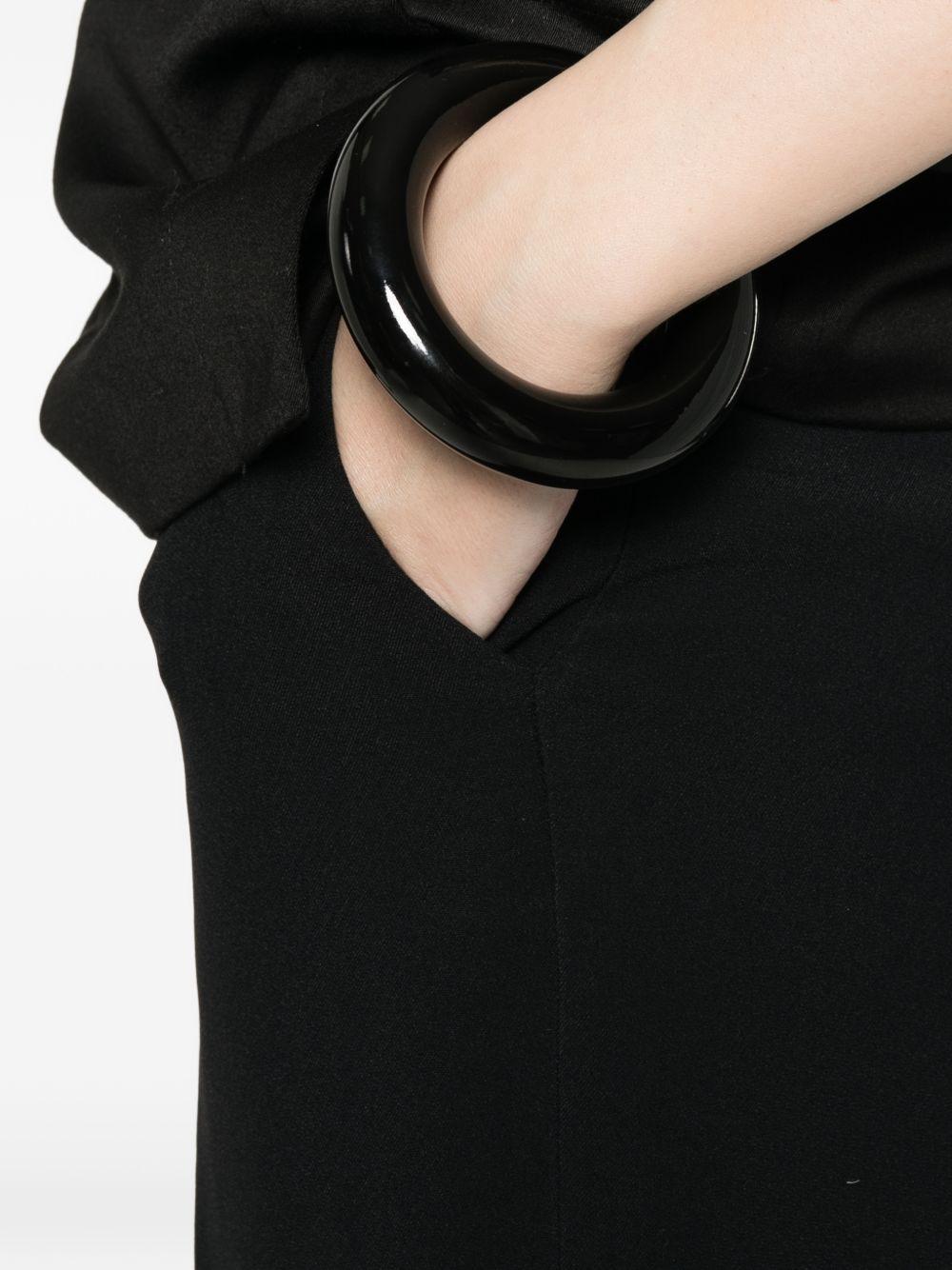 via masini 80 trousers black acetate - women