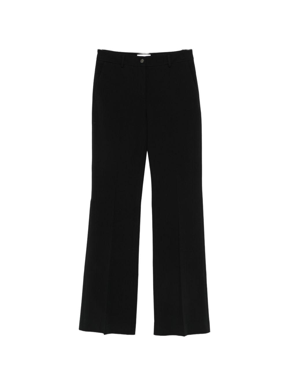 via masini 80 trousers black cotton - women