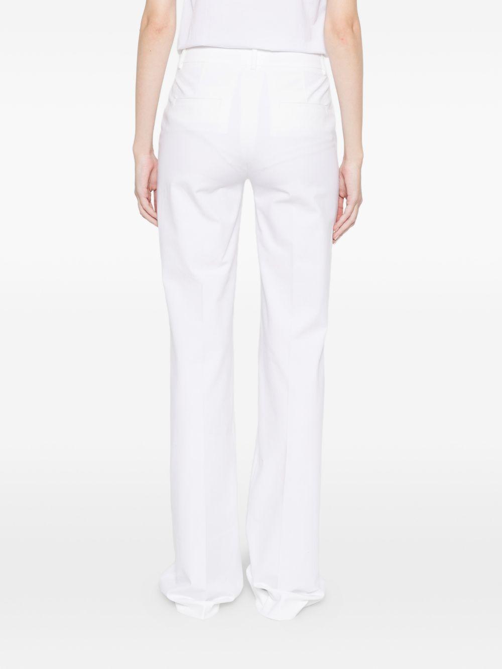 via masini 80 trousers white cotton - women