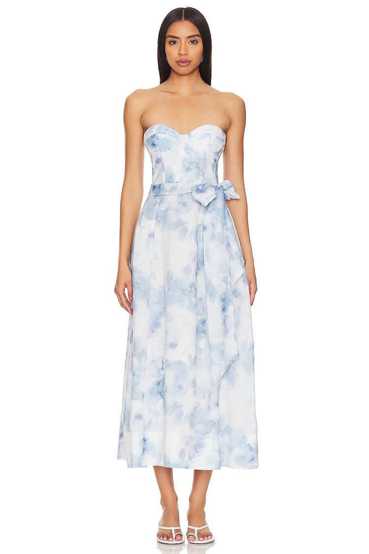 vibrant midi dress
